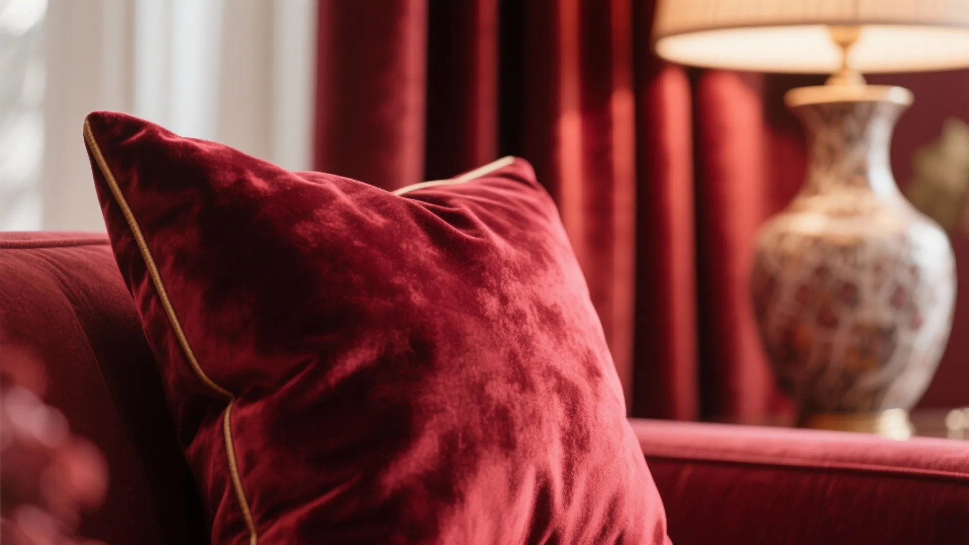 3. Match Accents with Curtain Shades