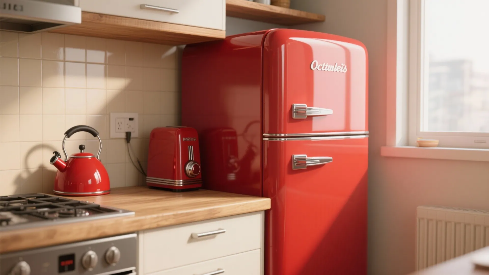 3. Red Appliances as Statement Pieces