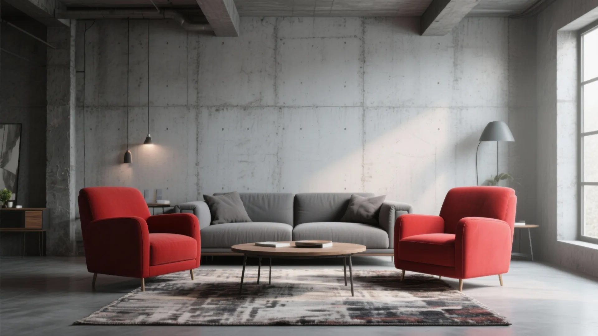 Red Statement Chairs