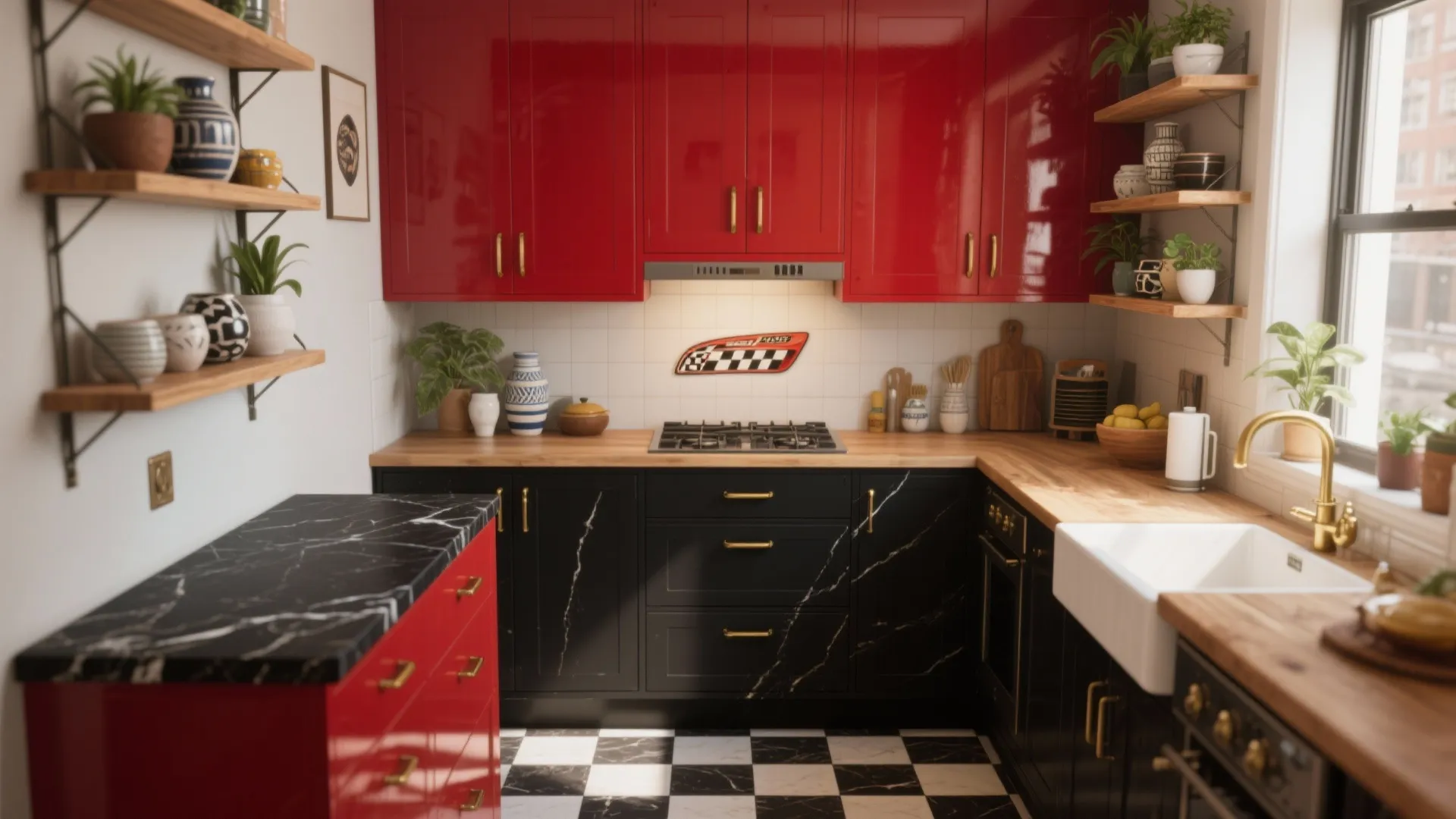 5 Bold Red and Black Kitchen Ideas: Creative small-space solutions for red and black kitchens from a pro designer