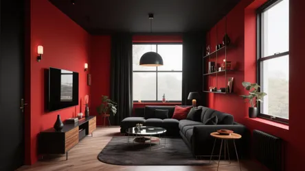 10 Red and Black Living Room Ideas for Bold Interiors
