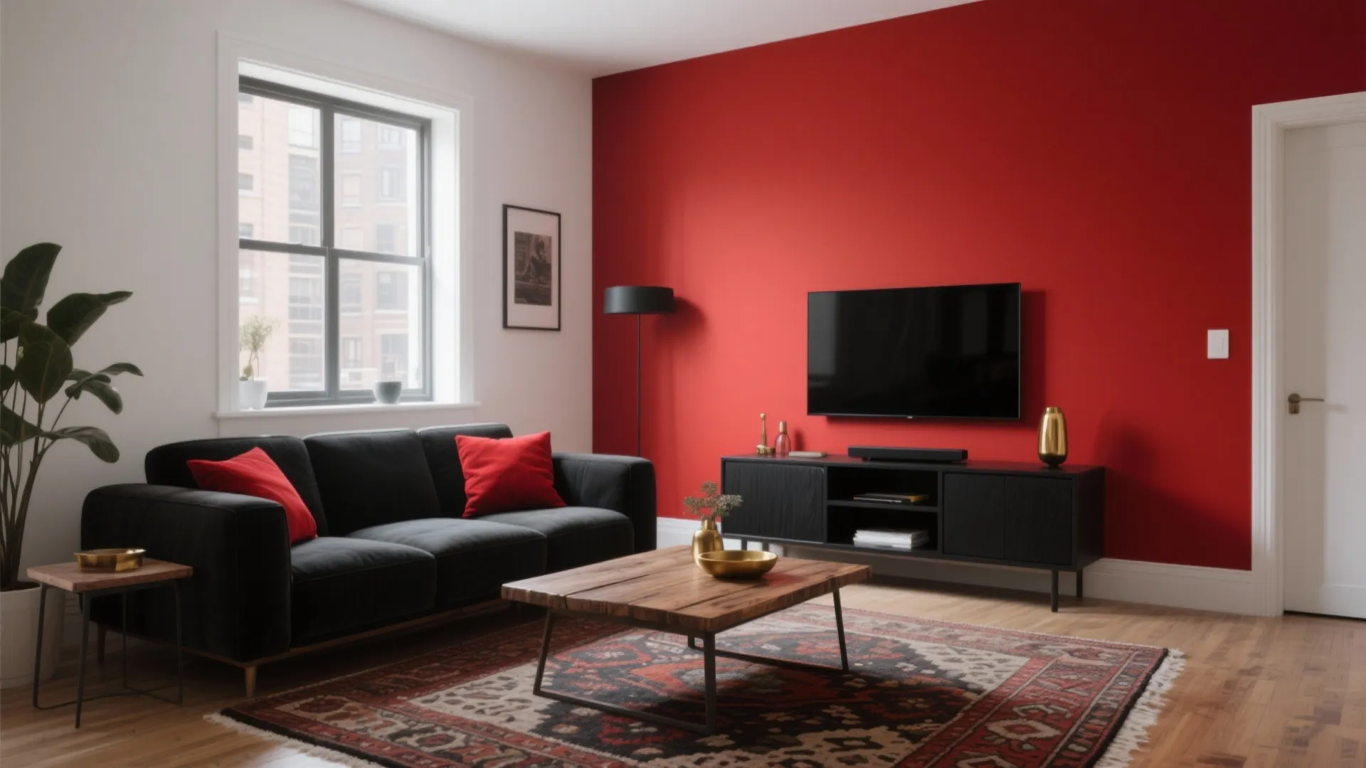 5 Bold Red & Black Living Room Ideas: Creative ways to style a red and black living room in small spaces, from accents to full-on drama