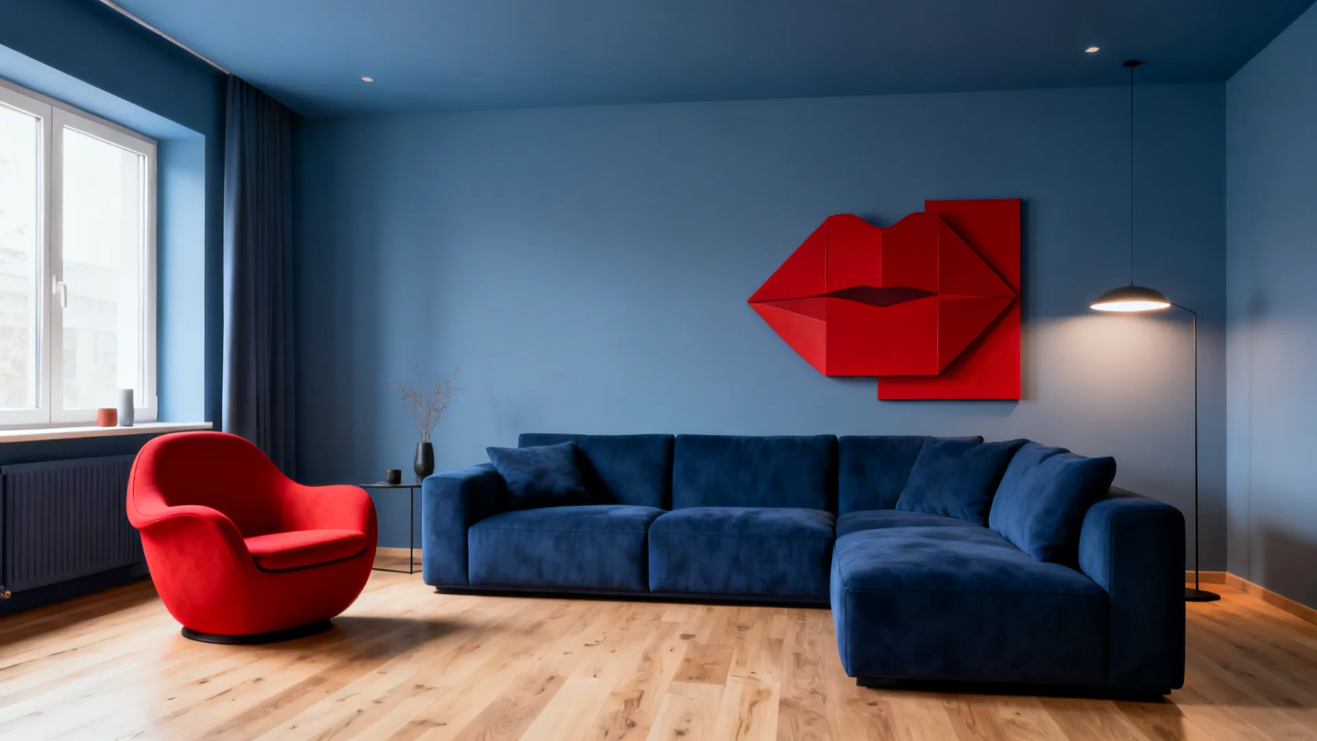 5 Red and Blue Living Room Decorating Ideas