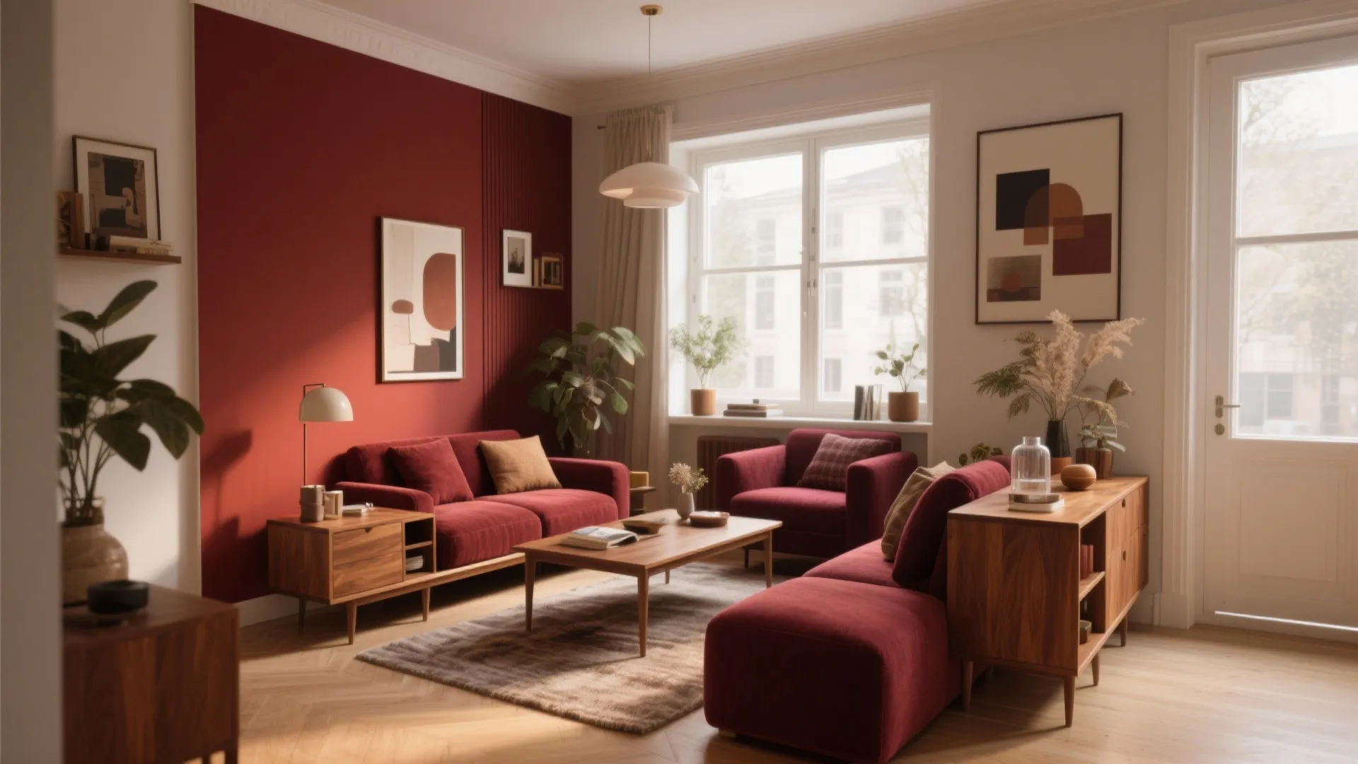 10 Red and Brown Living Room Ideas