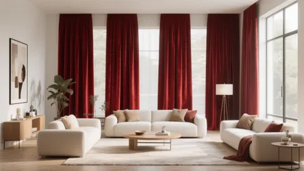 10 Stylish Ideas for Choosing Red Curtains 52 x 95 for Your Living Room