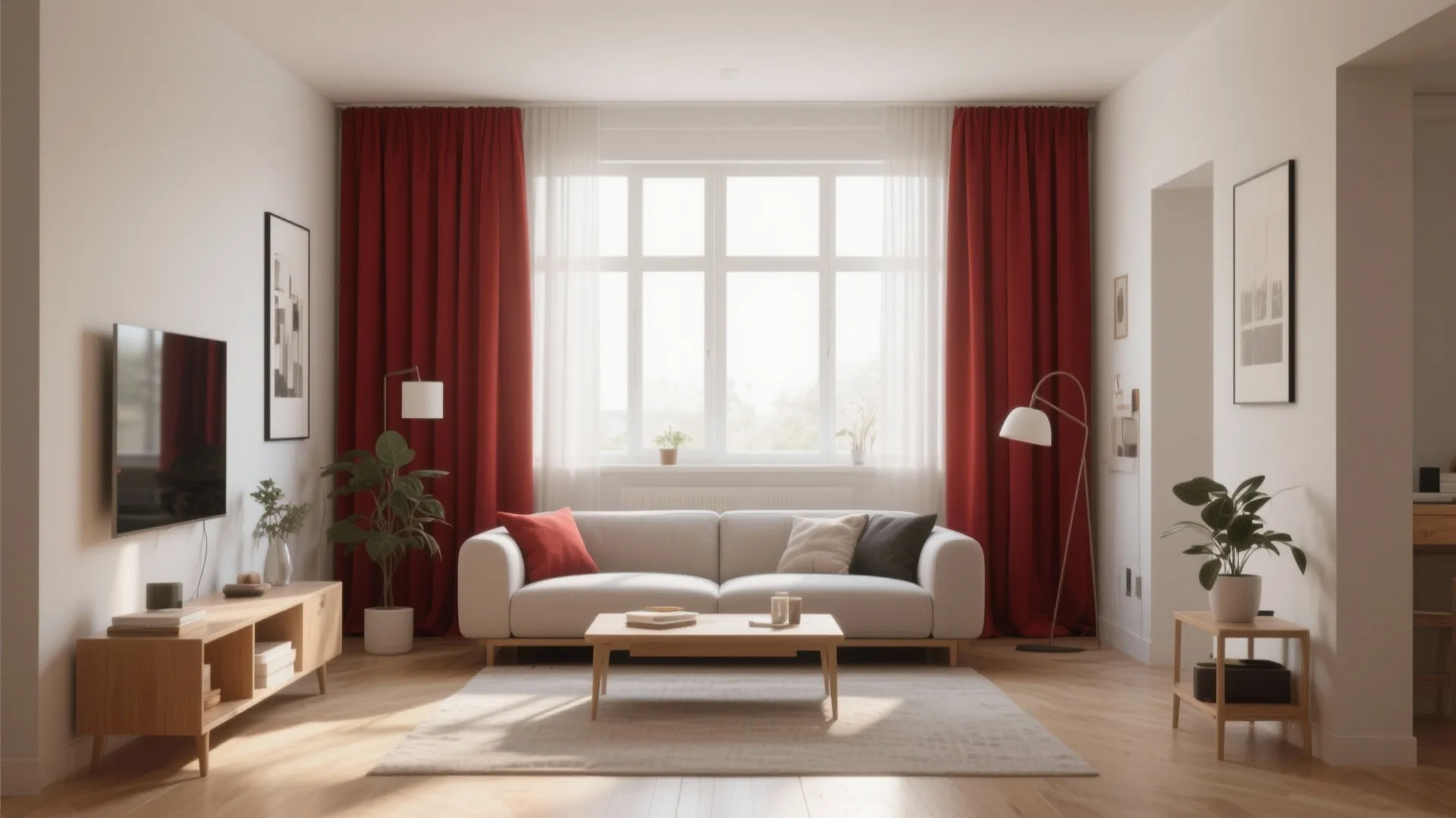 10 Stunning Ideas for Red Curtains Set for Living Room 52 x 95: Small Space, Big Impact: My Favorite Ways to Style Red Curtains