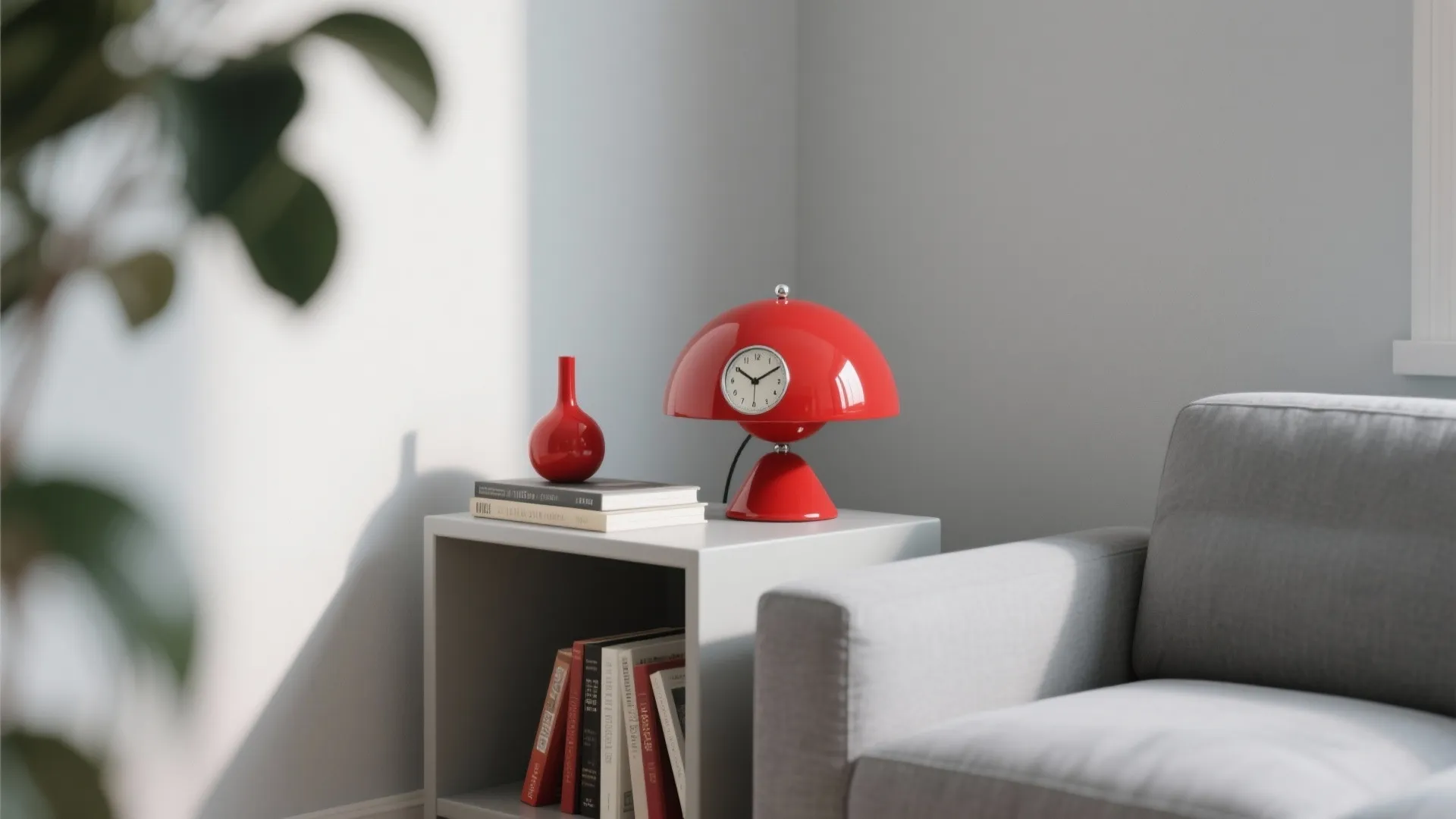 Mid-century dome clocks with color pops
