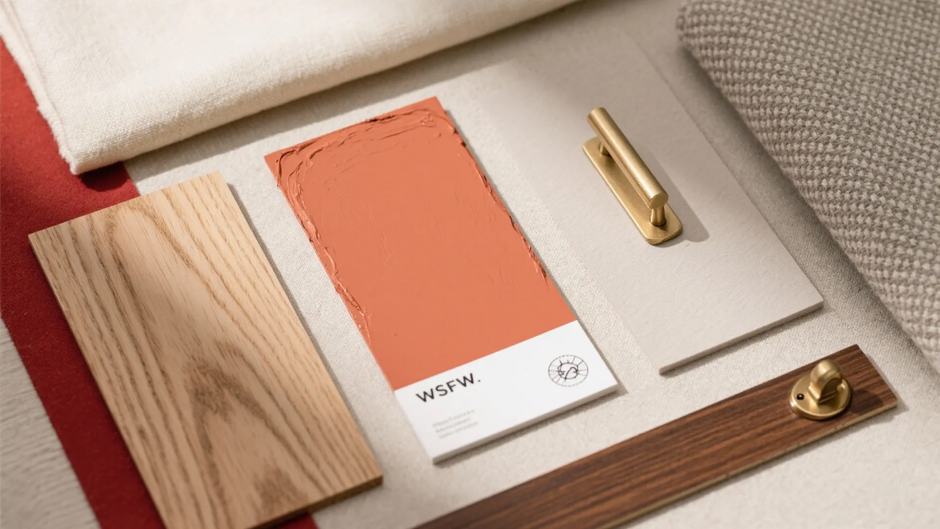 Pair Red with Neutrals and Wood