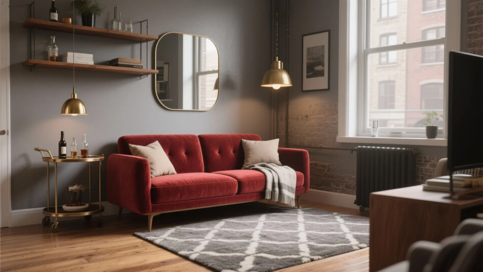 5 Red & Gray Living Room Ideas: Creative small-space strategies for red and gray living rooms from a seasoned designer