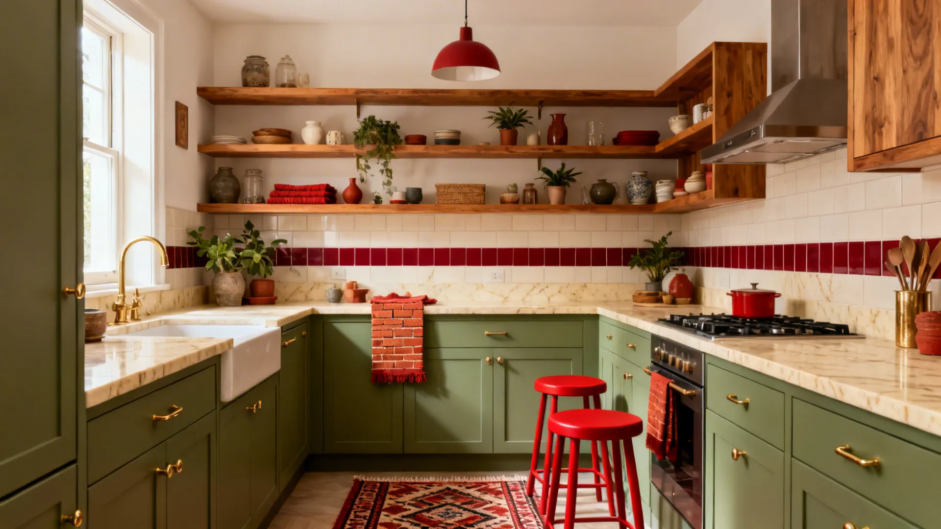 5 Red and Green Kitchen Ideas That Actually Work
