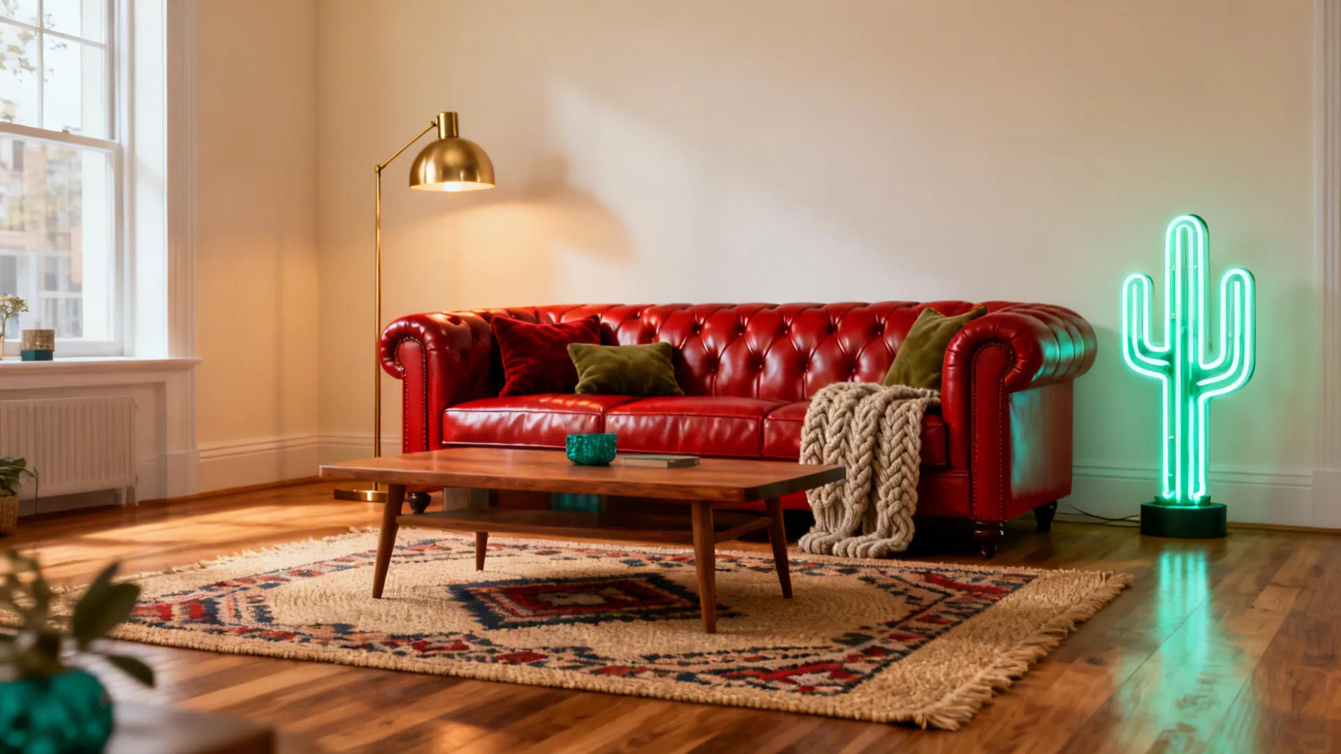 5 Bold Ideas for a Red Leather Couch