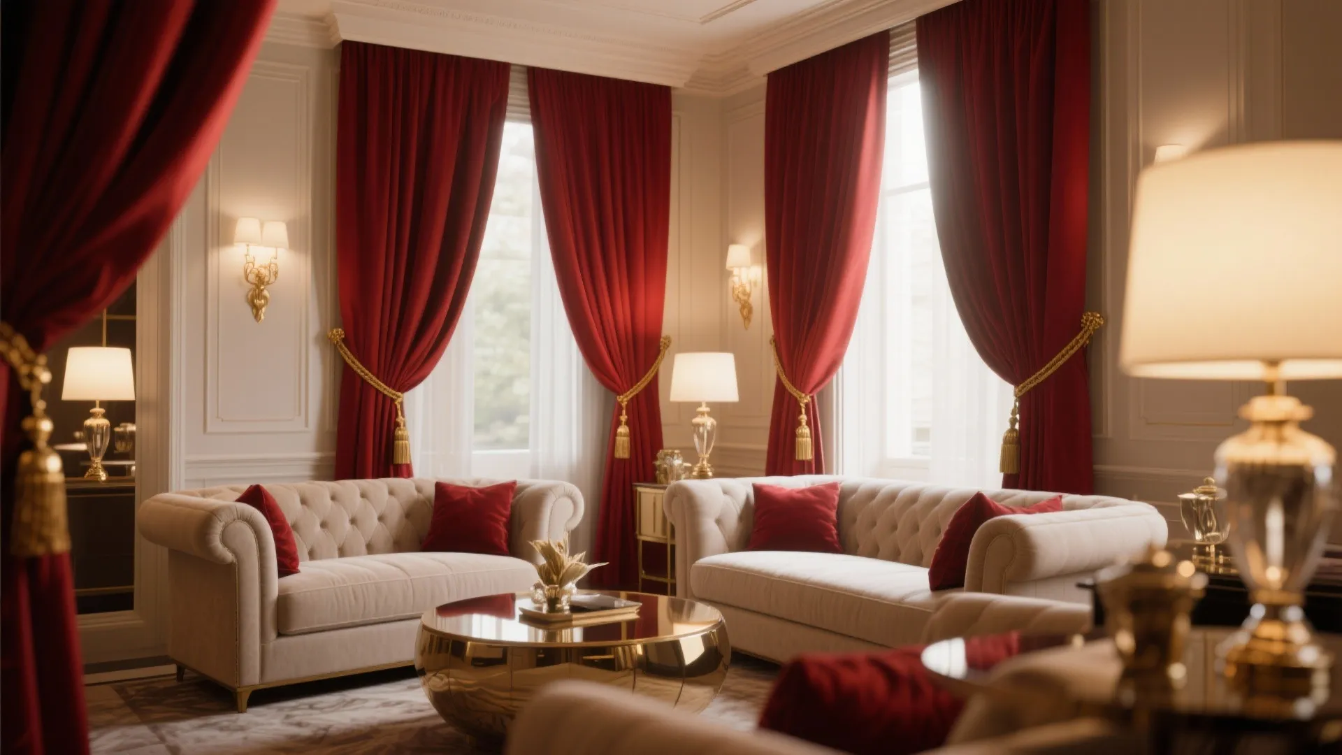 6. Red with Metallic Accents