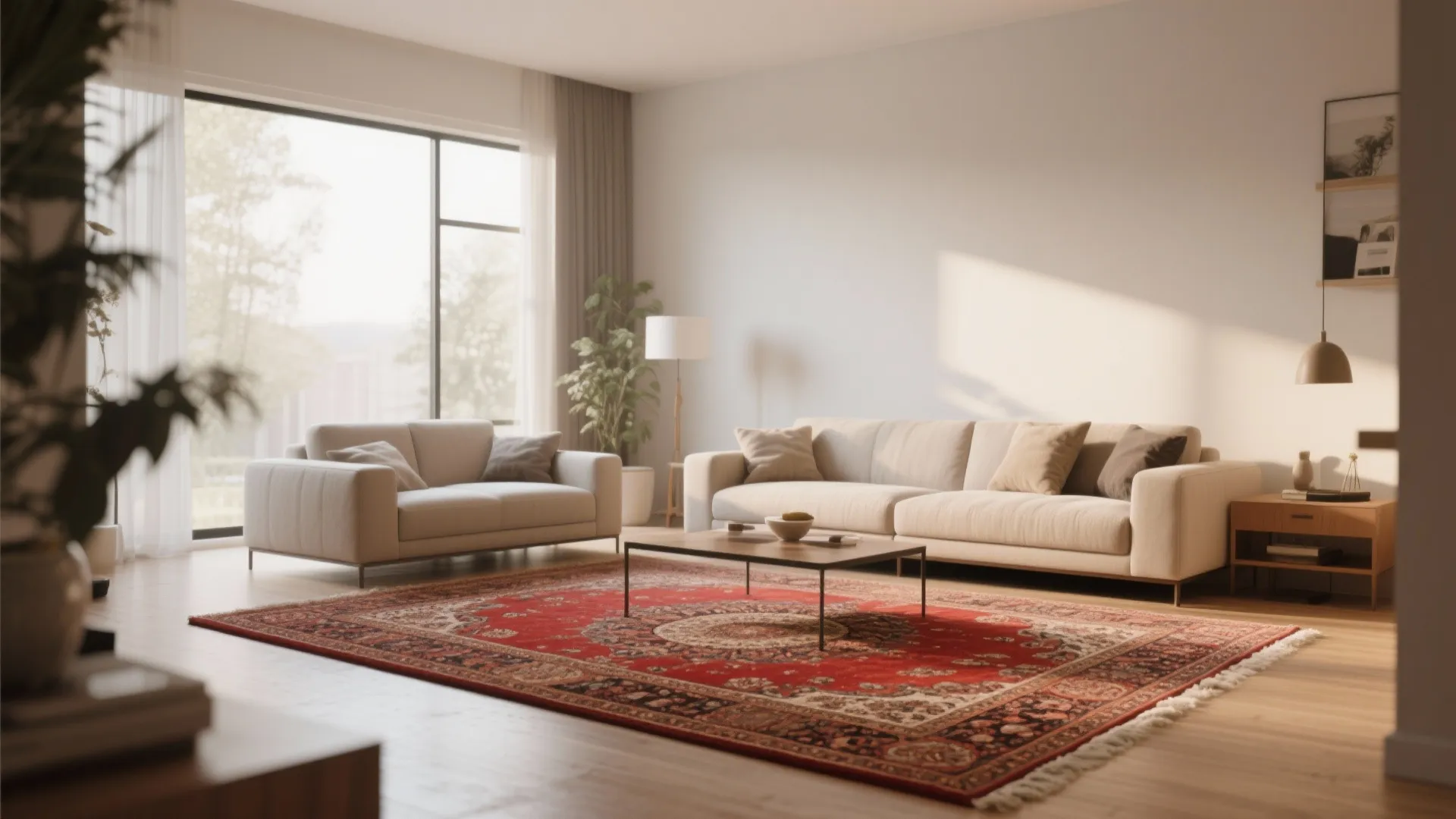 7. Red Rugs as the Foundation