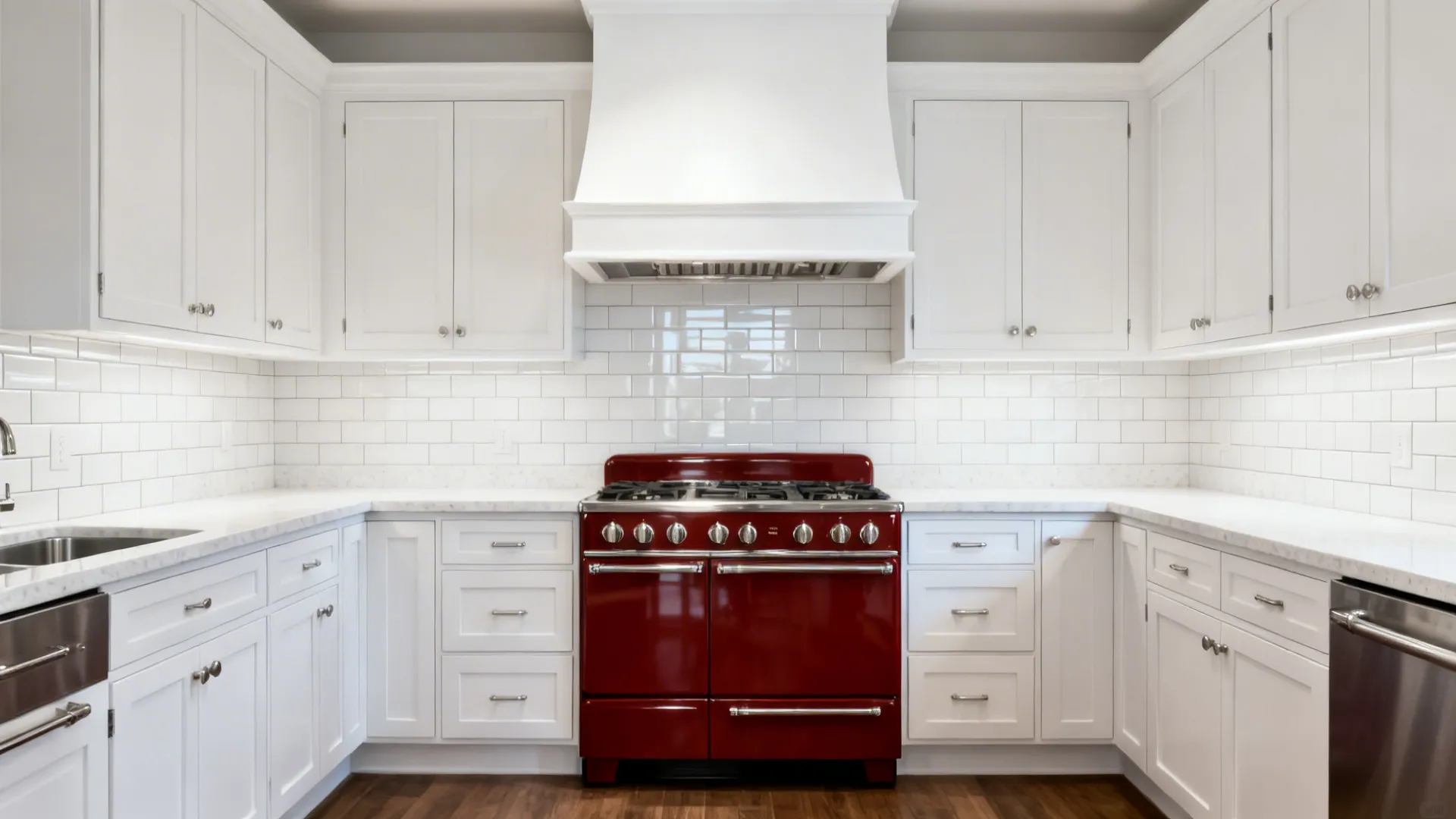 Red Range as a Statement, White Everything Else