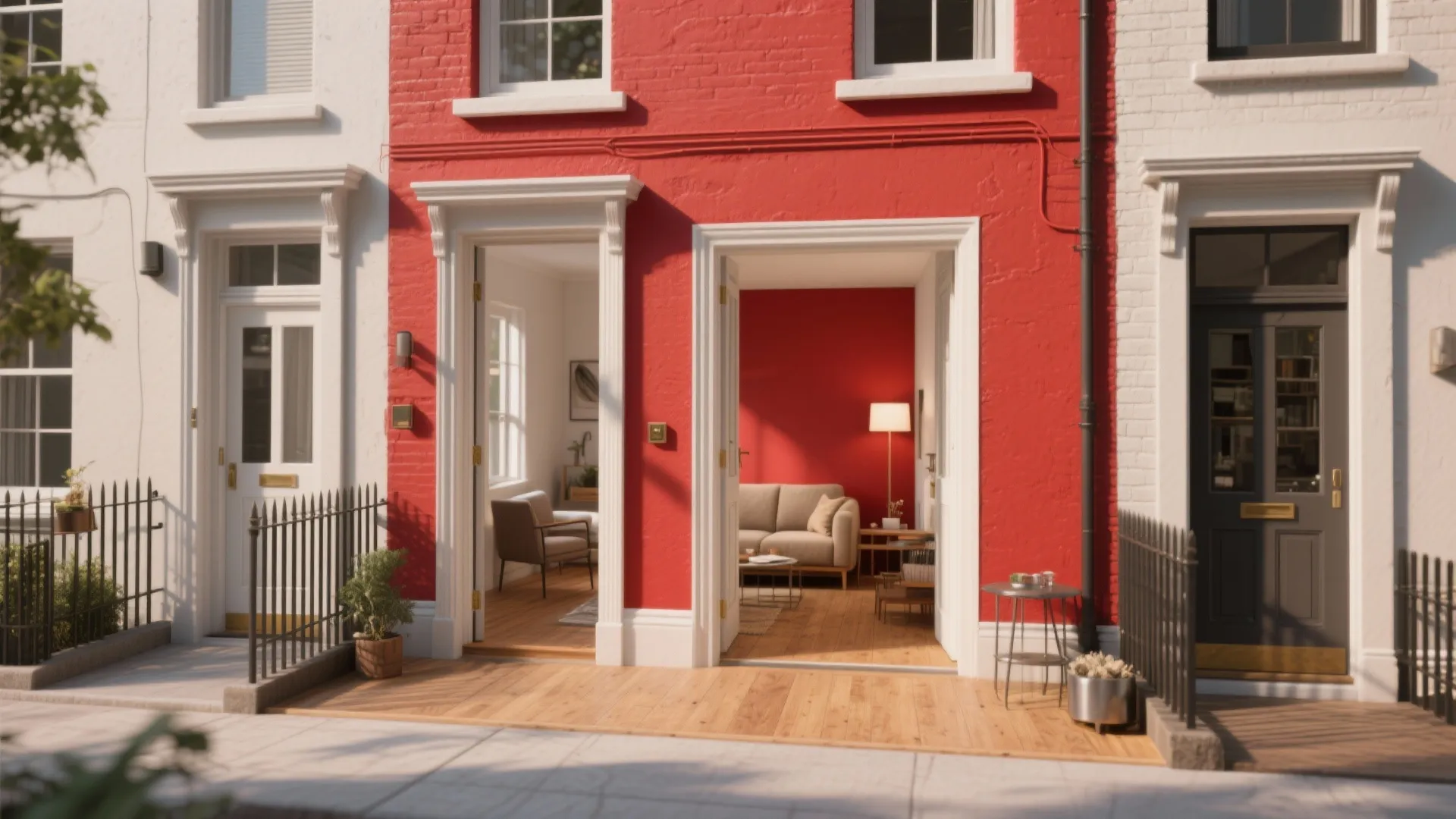 Red House Painting: 5 Bold Design Ideas: Practical, stylish and slightly rebellious red painting ideas for houses and small spaces