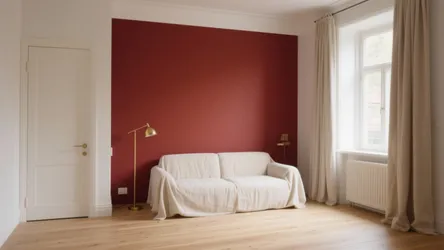 5 Red Colour Wall Design Ideas for Small Spaces