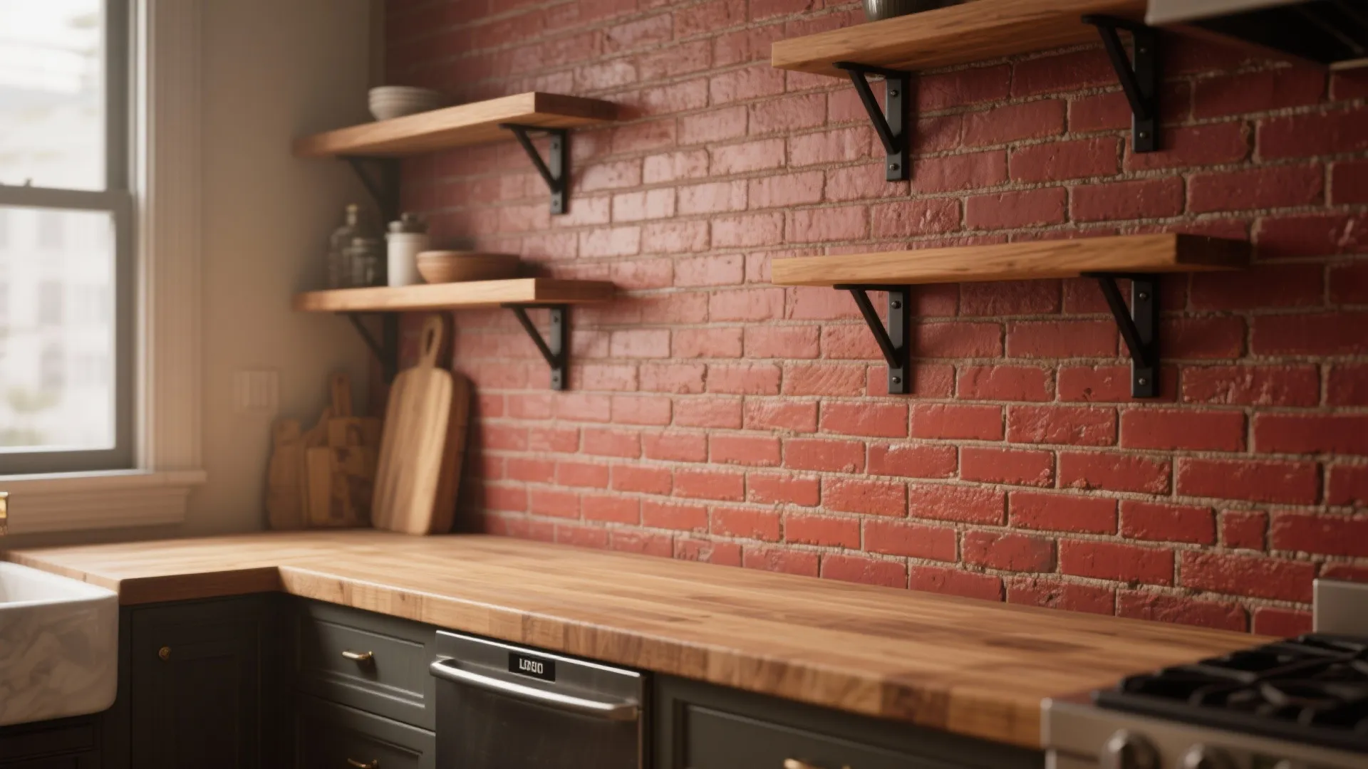 1. Classic red subway brick — warm and timeless