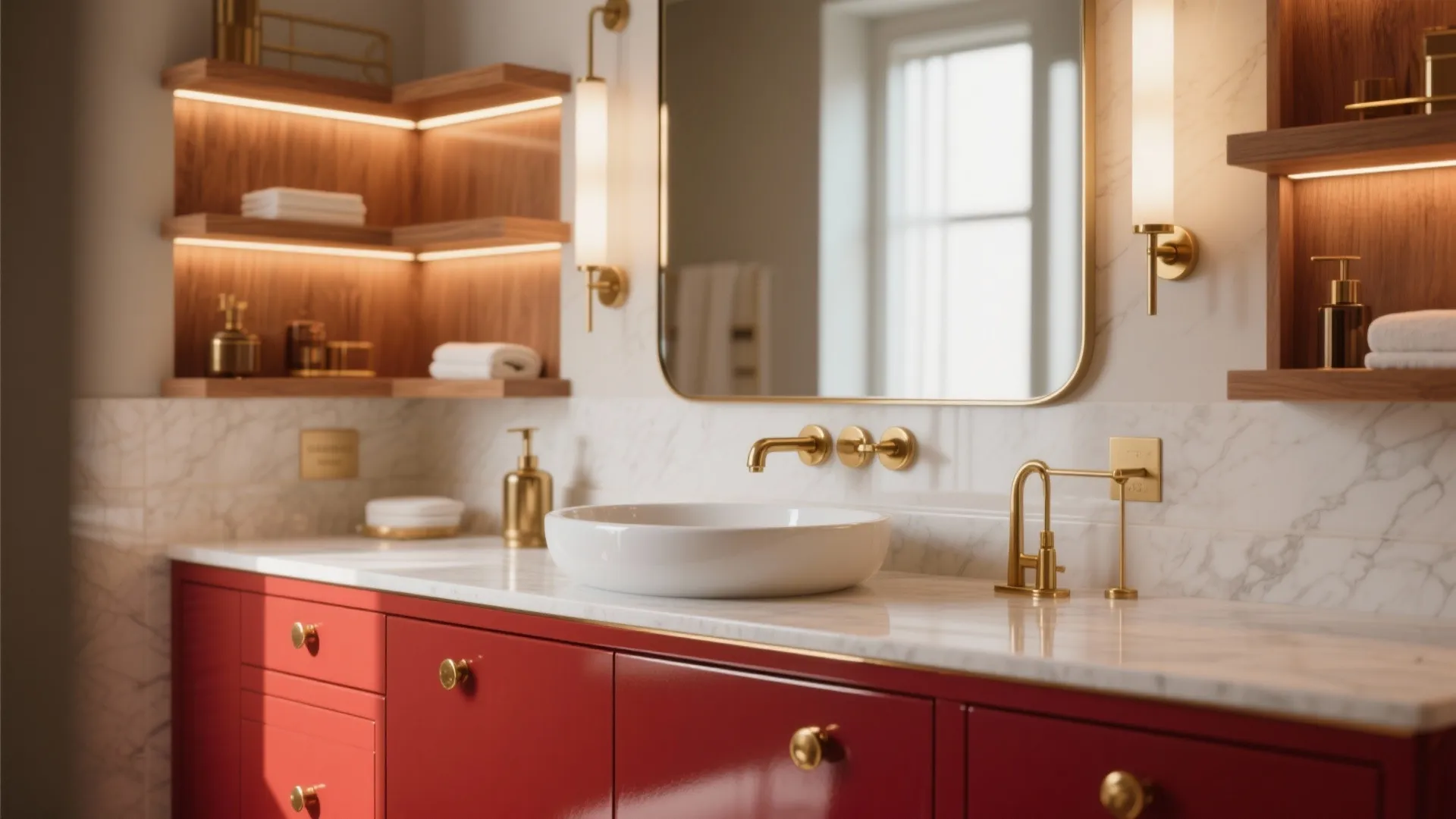 Red Vanity or Vanity Fronts