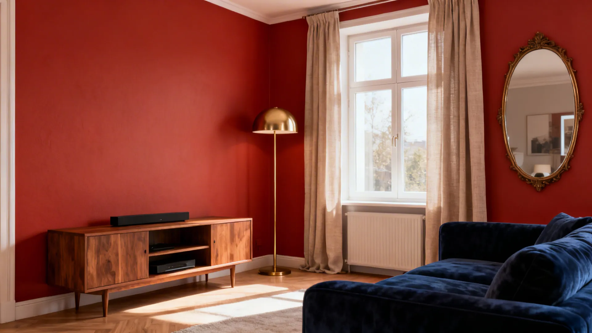 5 Ways to Style a Living Room with Red Walls