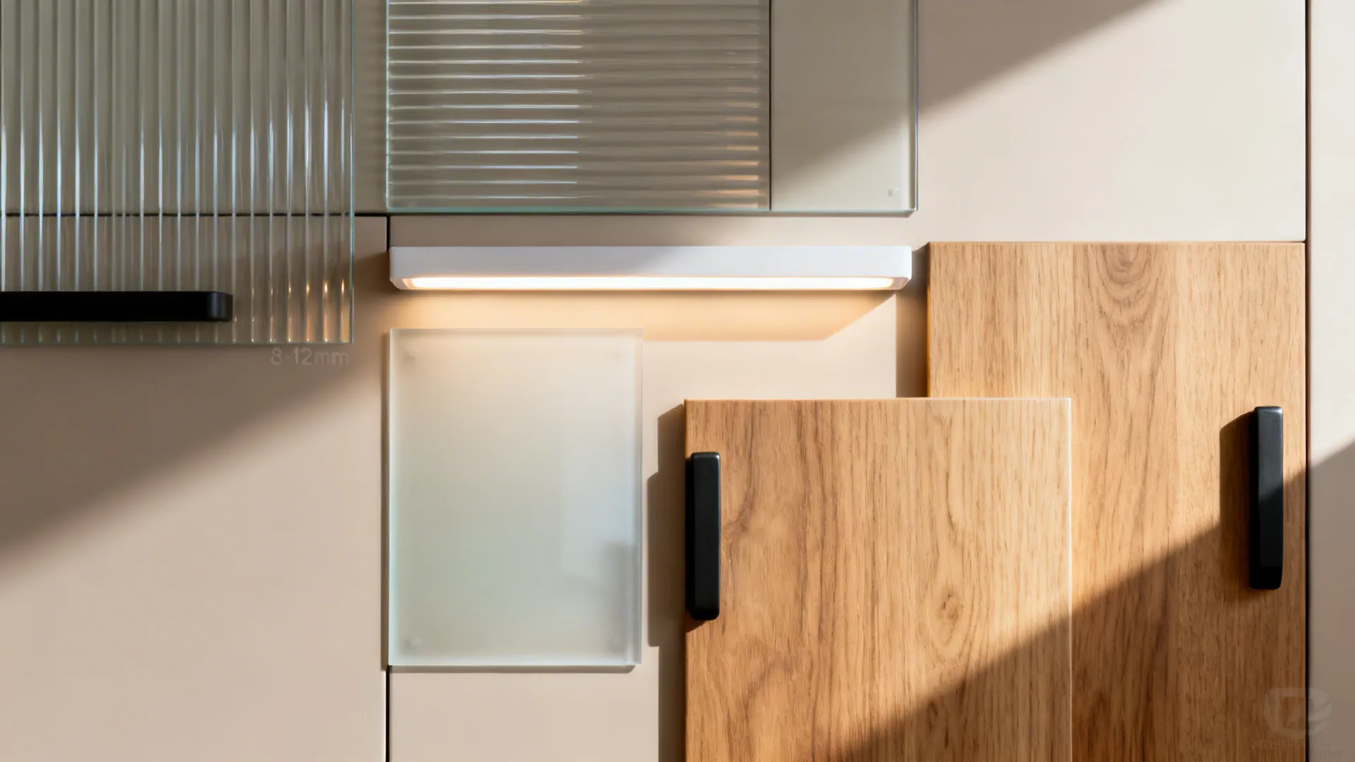 4) Reeded or Frosted Glass for Privacy with Glow