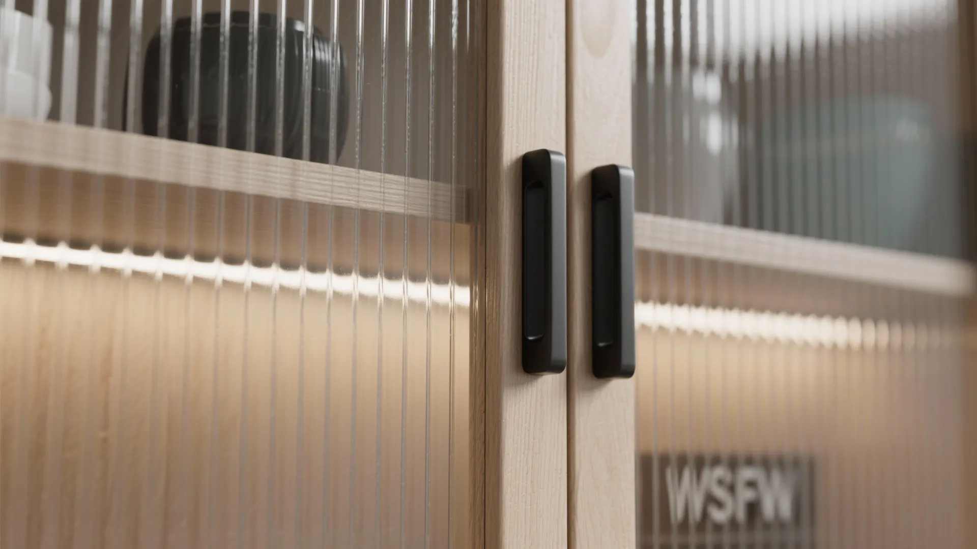 Glass-front cabinets for layered display