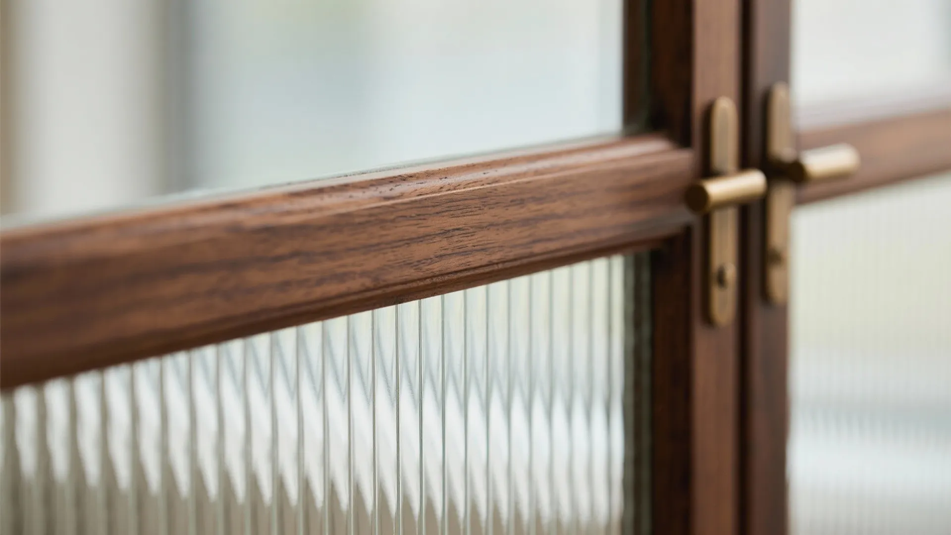 3) Glass-and-Wood Frame for a Brighter Hall