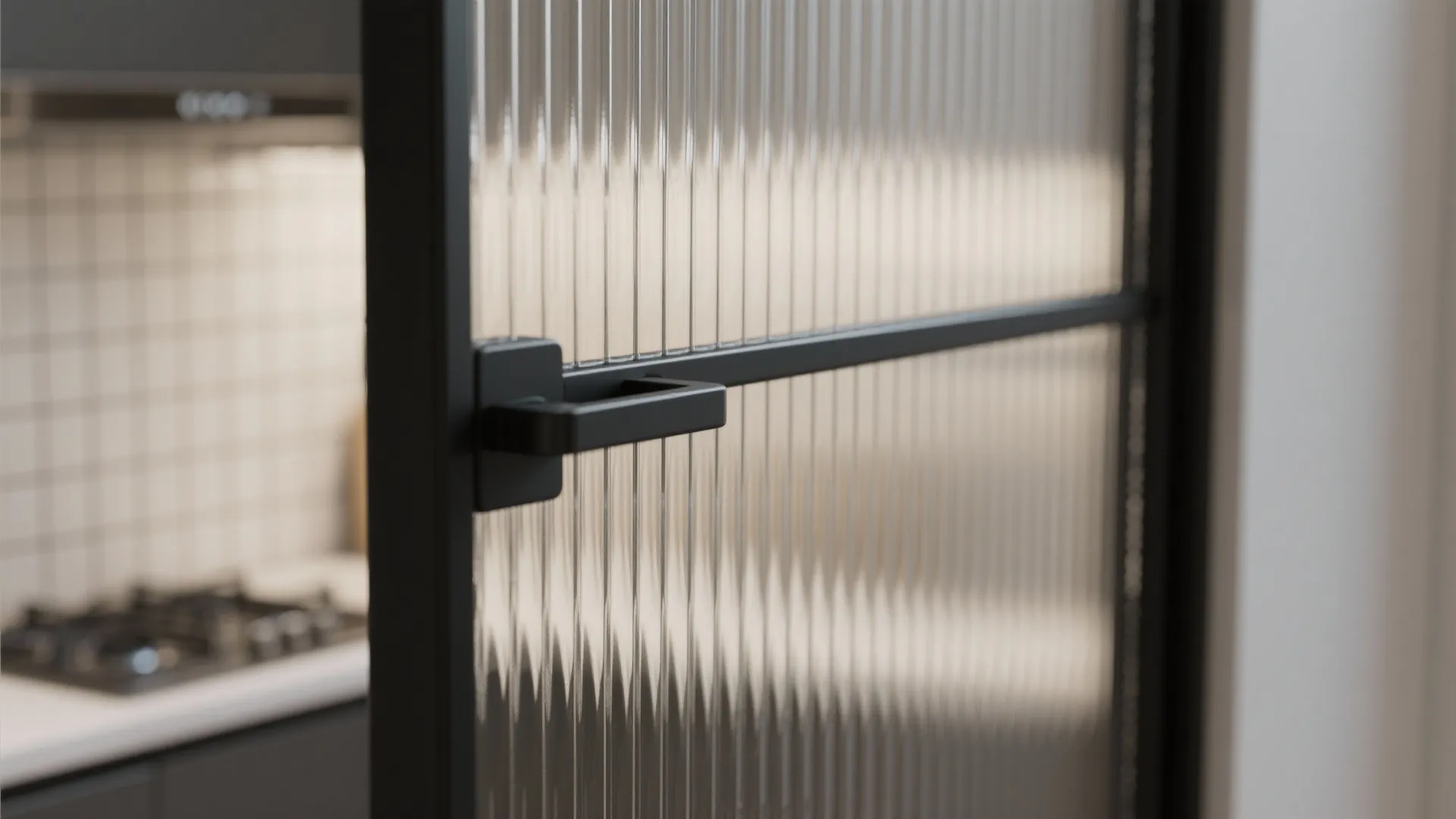 Framed Glass Partition for Light and Privacy