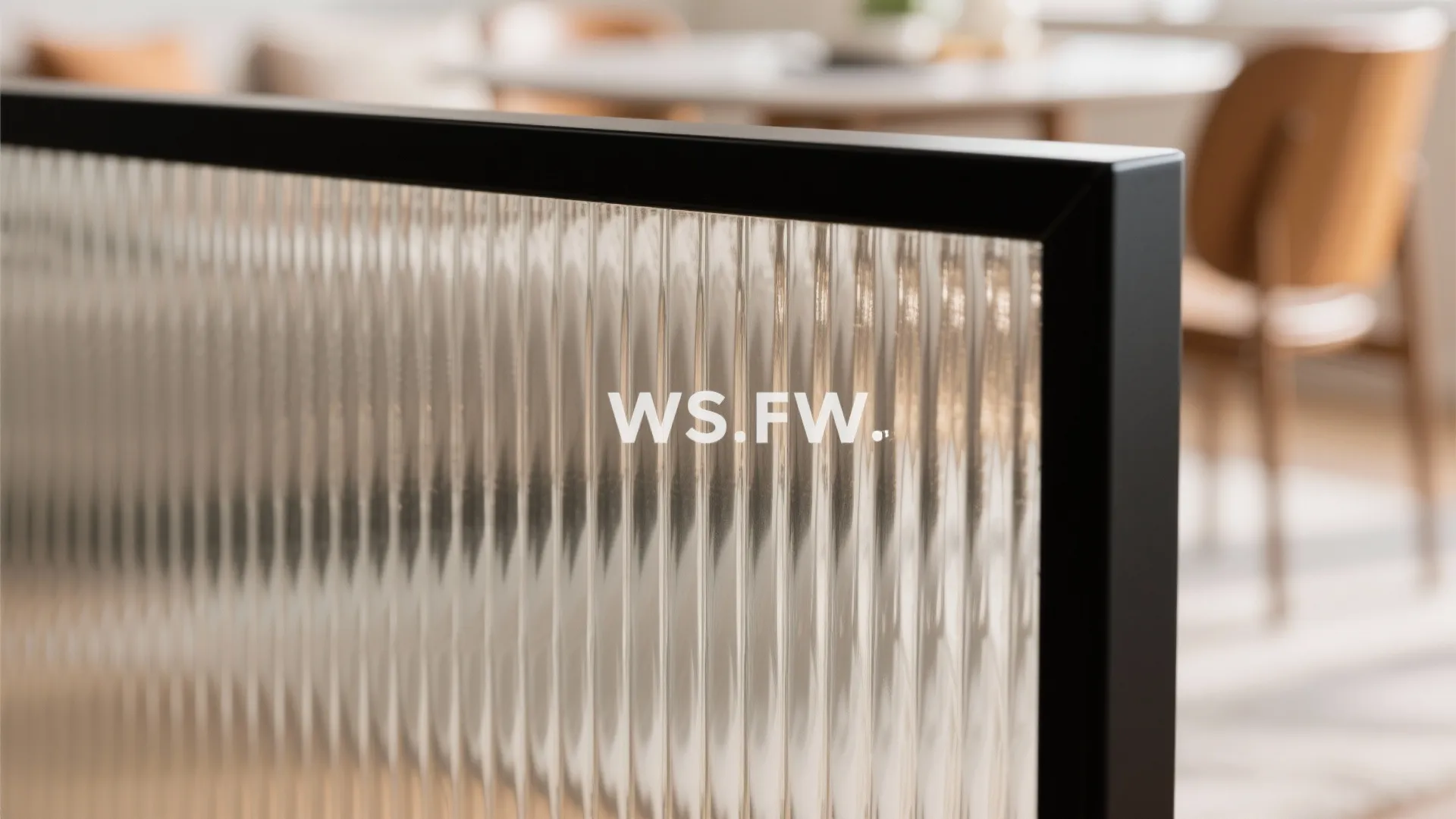 Framed glass screens for airy separation