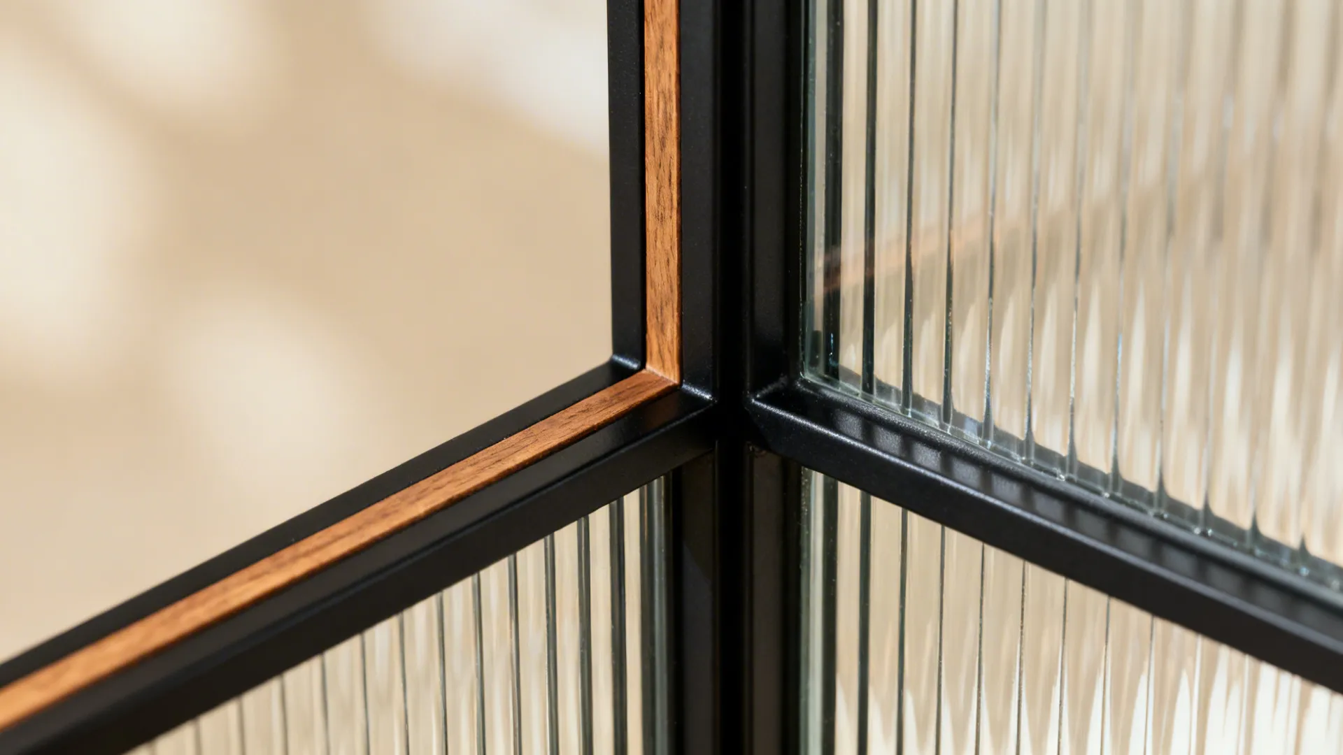 Glass and Metal Framed Divider