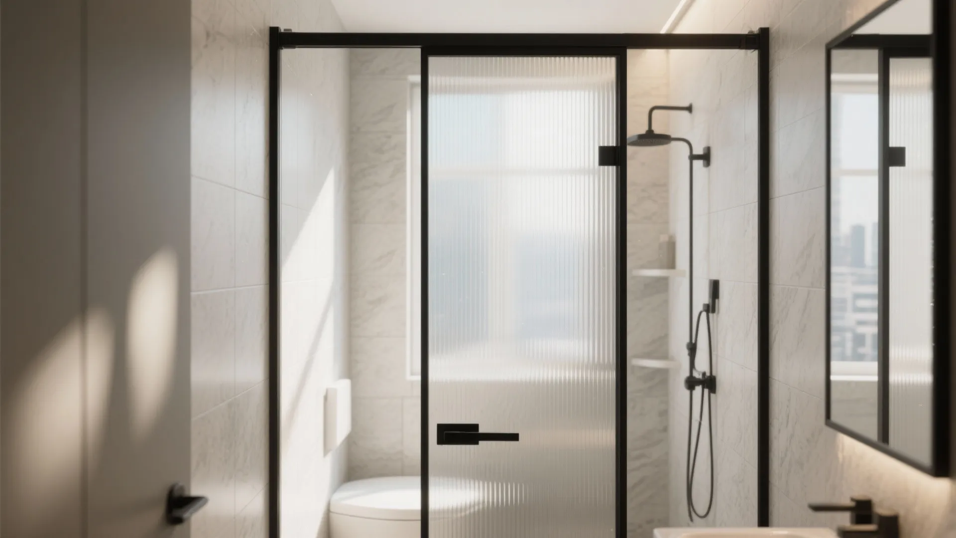 Frosted and Reeded Glass for Soft Privacy