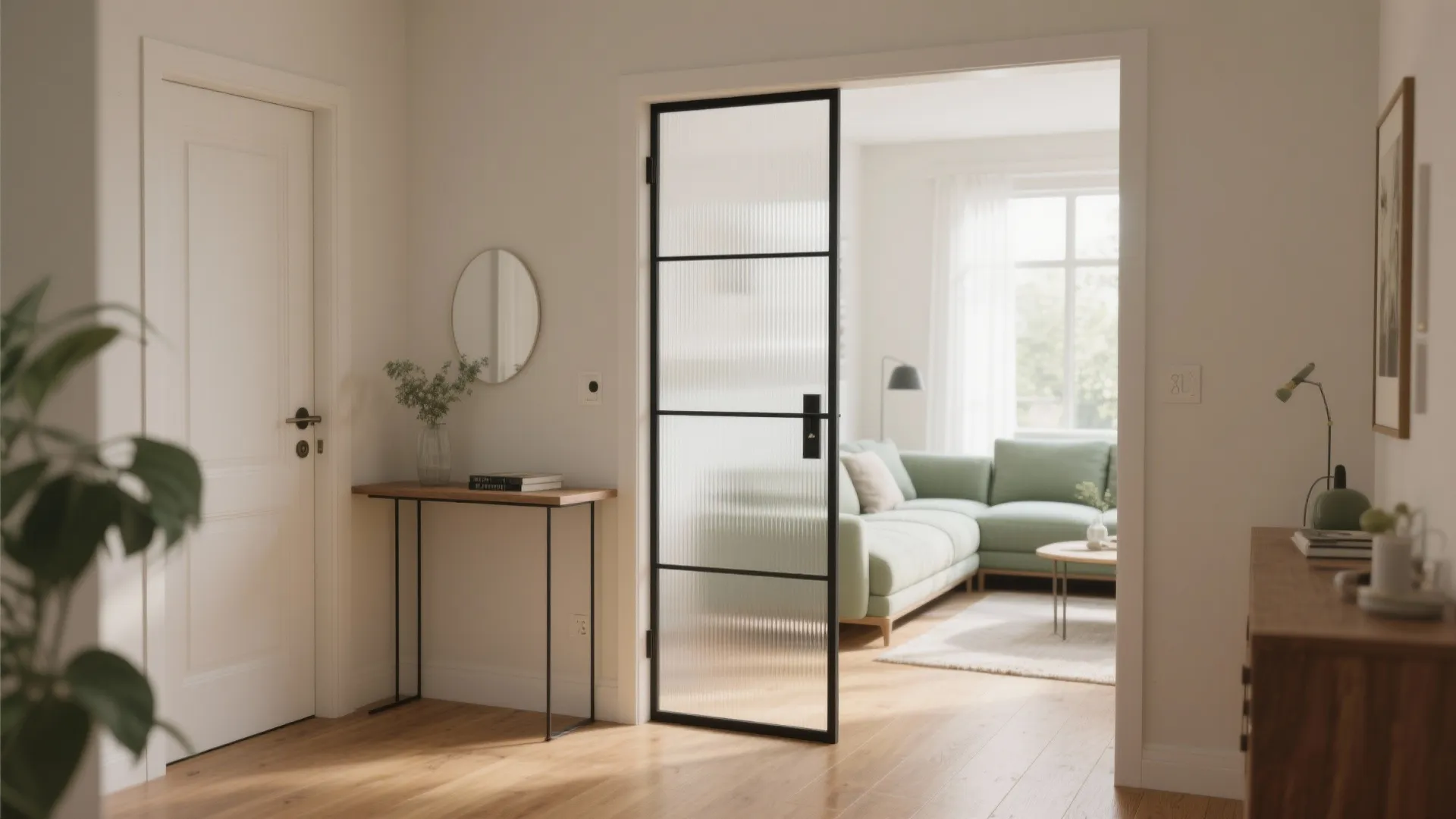 Airy separation with glass and light