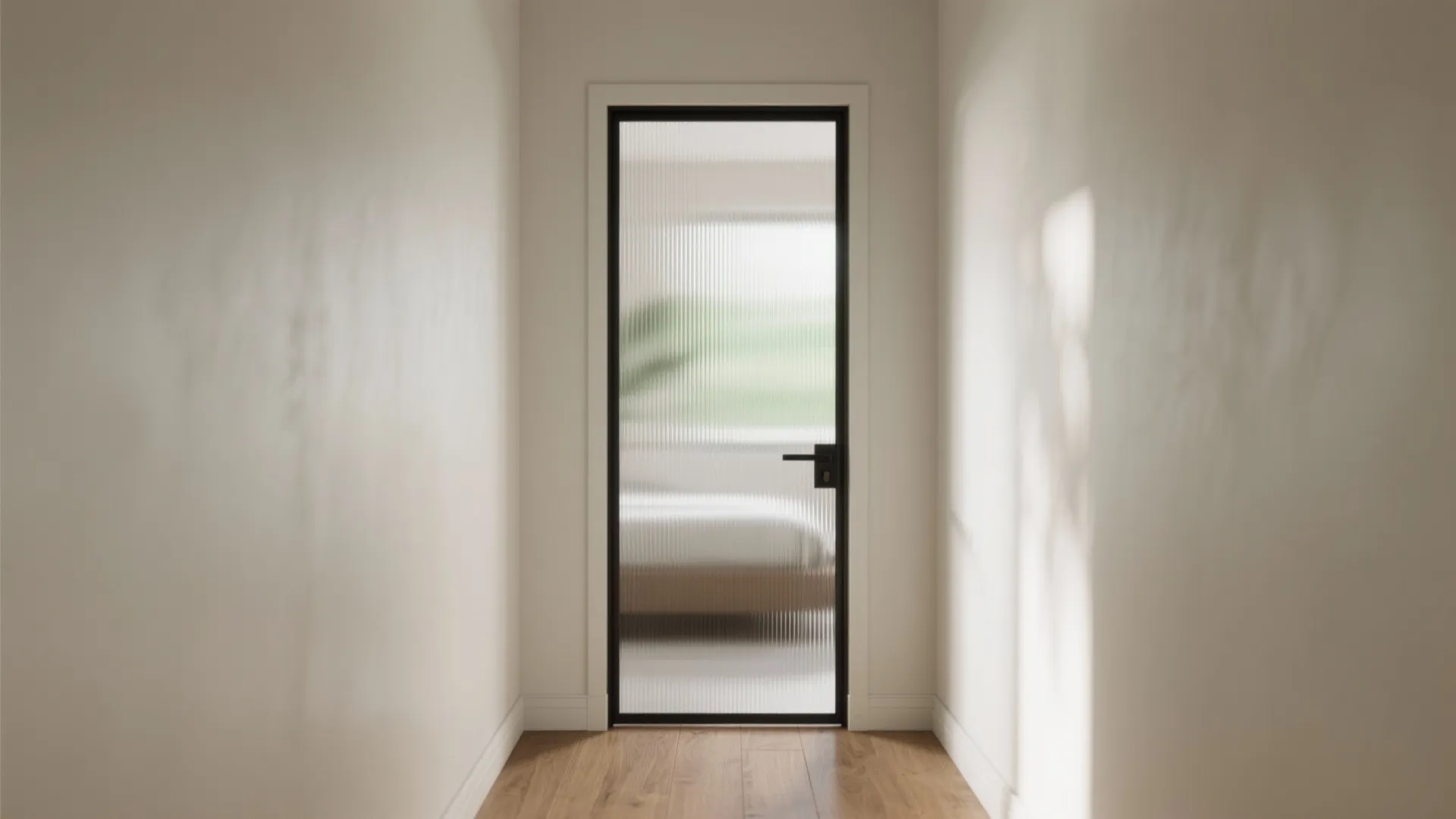 Translucent Glass Doors to Borrow Light