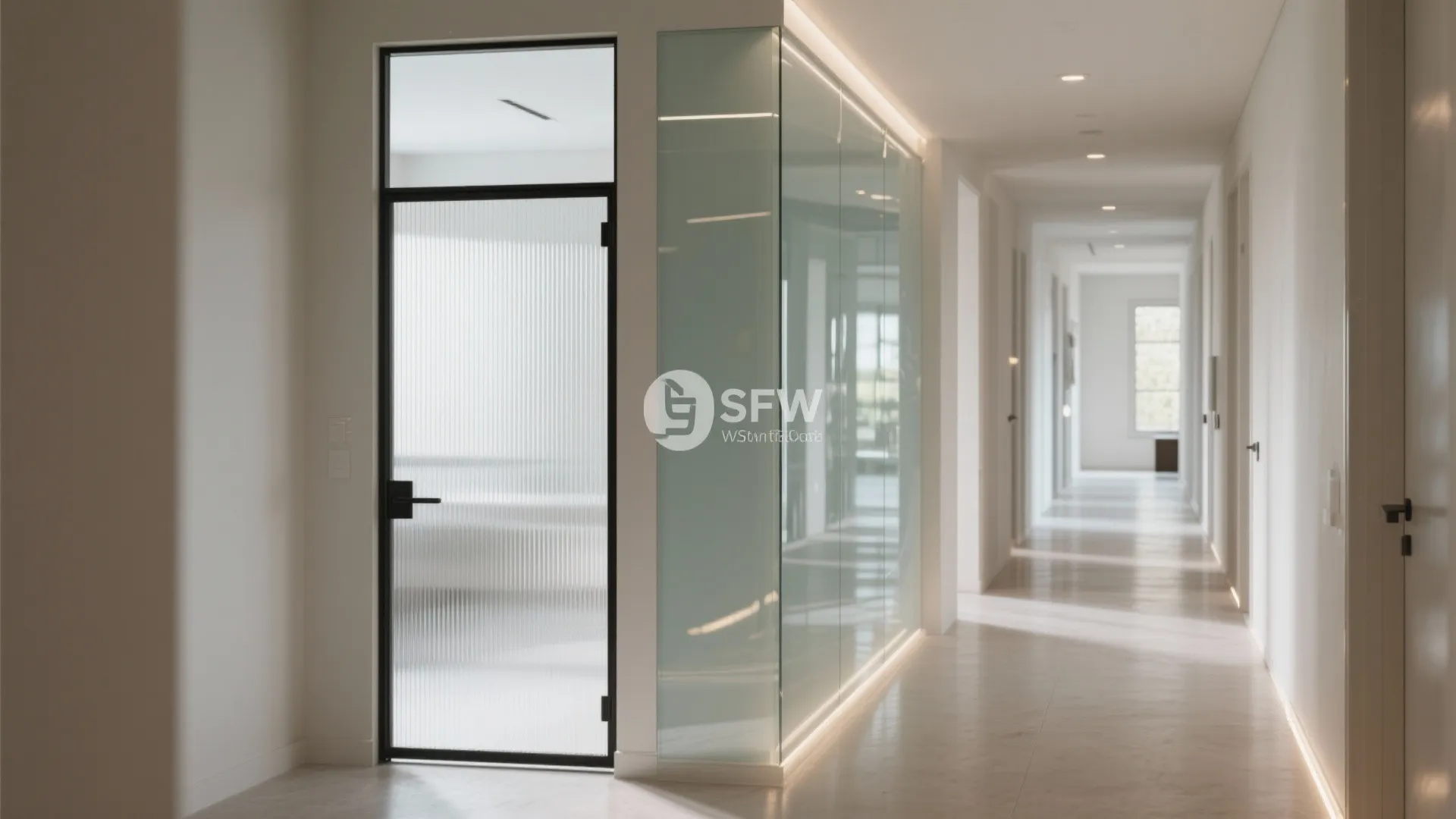 Glass Ideas to Brighten a Dark Corridor