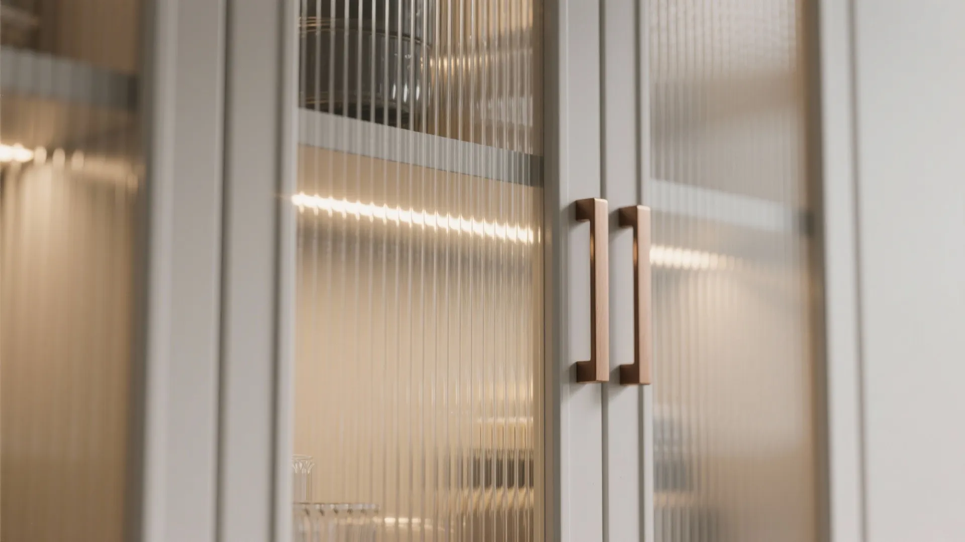 Idea 3: Reeded Glass Panels to Soften Views