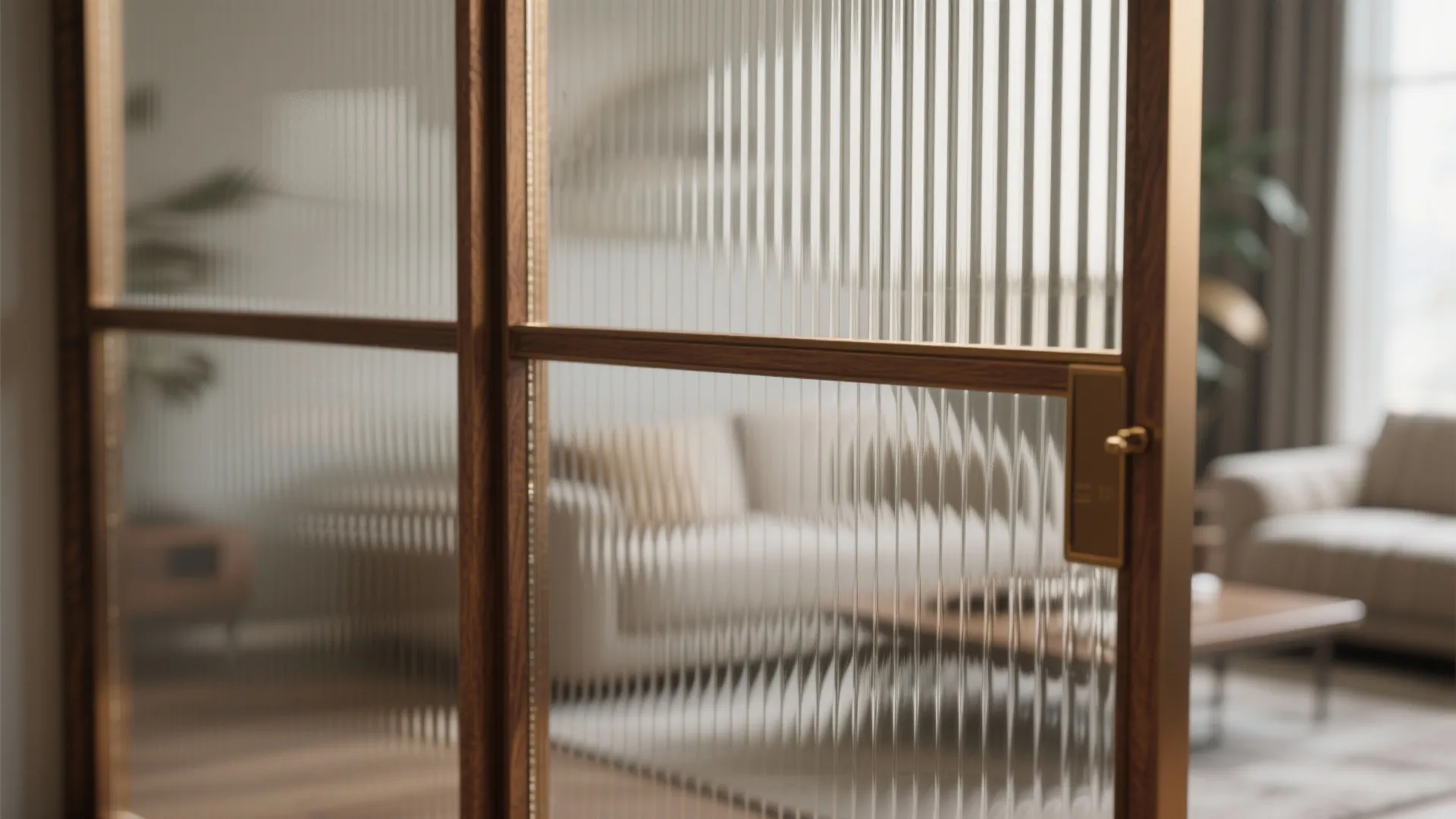 Framed glass partitions