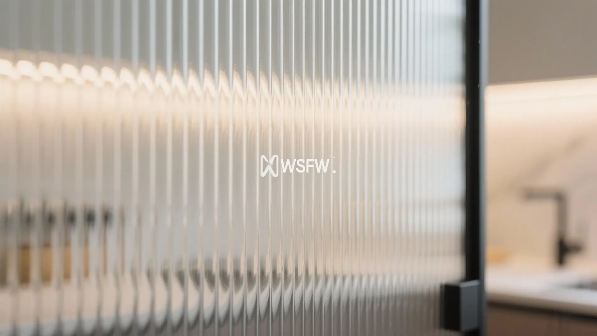 2) Fluted or reeded glass for privacy without blocking light