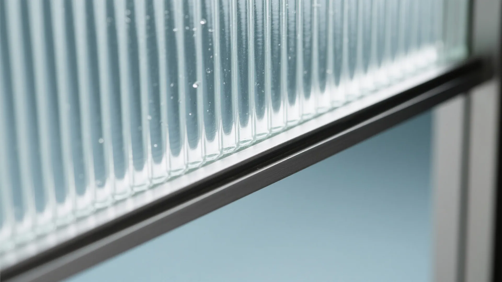 Reeded or Fluted Glass Sliding Door