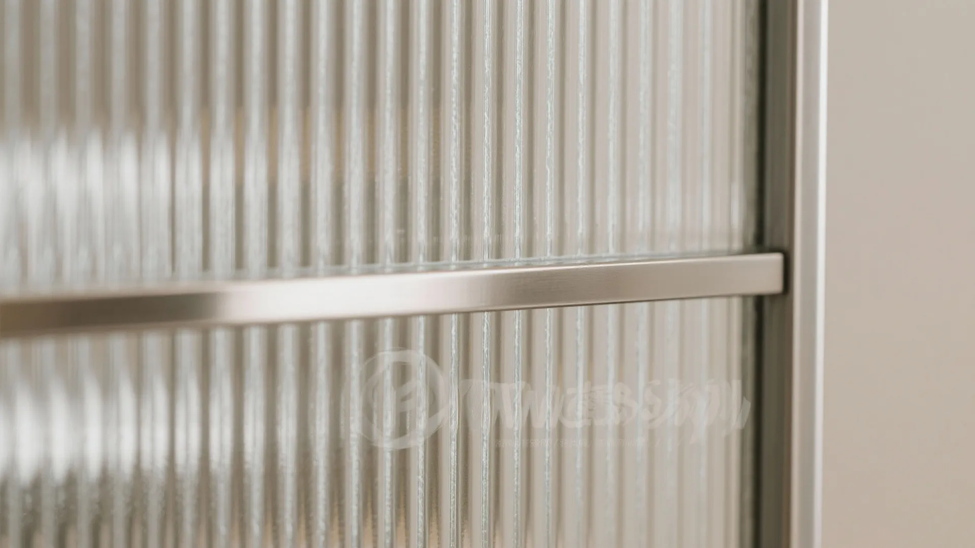 Glass accents for borrowed light and a calm vibe