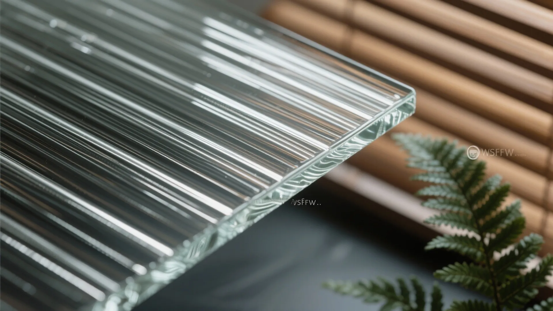 Textured or Patterned Glass for Privacy without Bulk