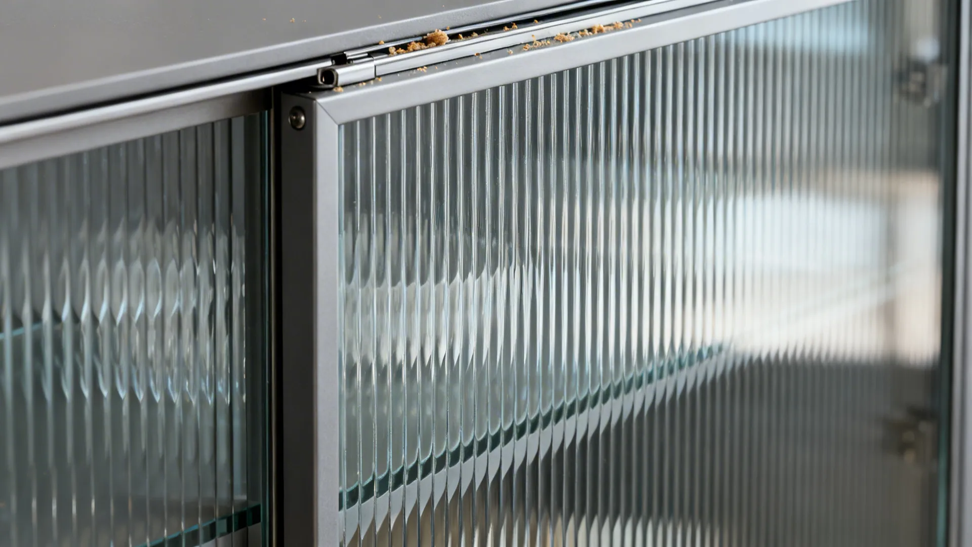 Sliding Cabinet Fronts with Etched Patterns