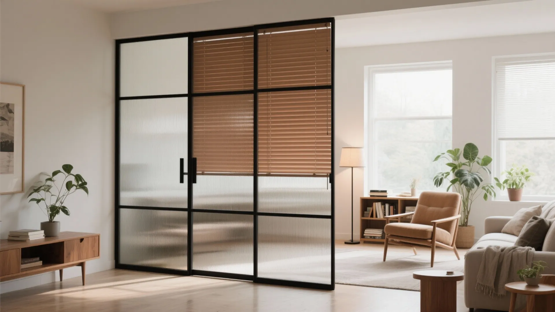 2) A glassy, breathable core: partitions that feel like air