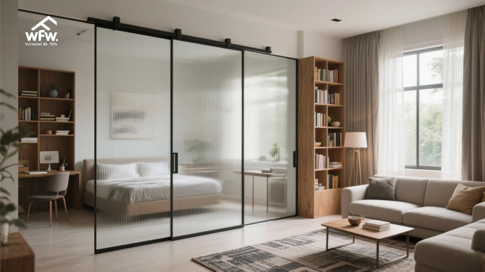 Glass Partitions for Light and Privacy