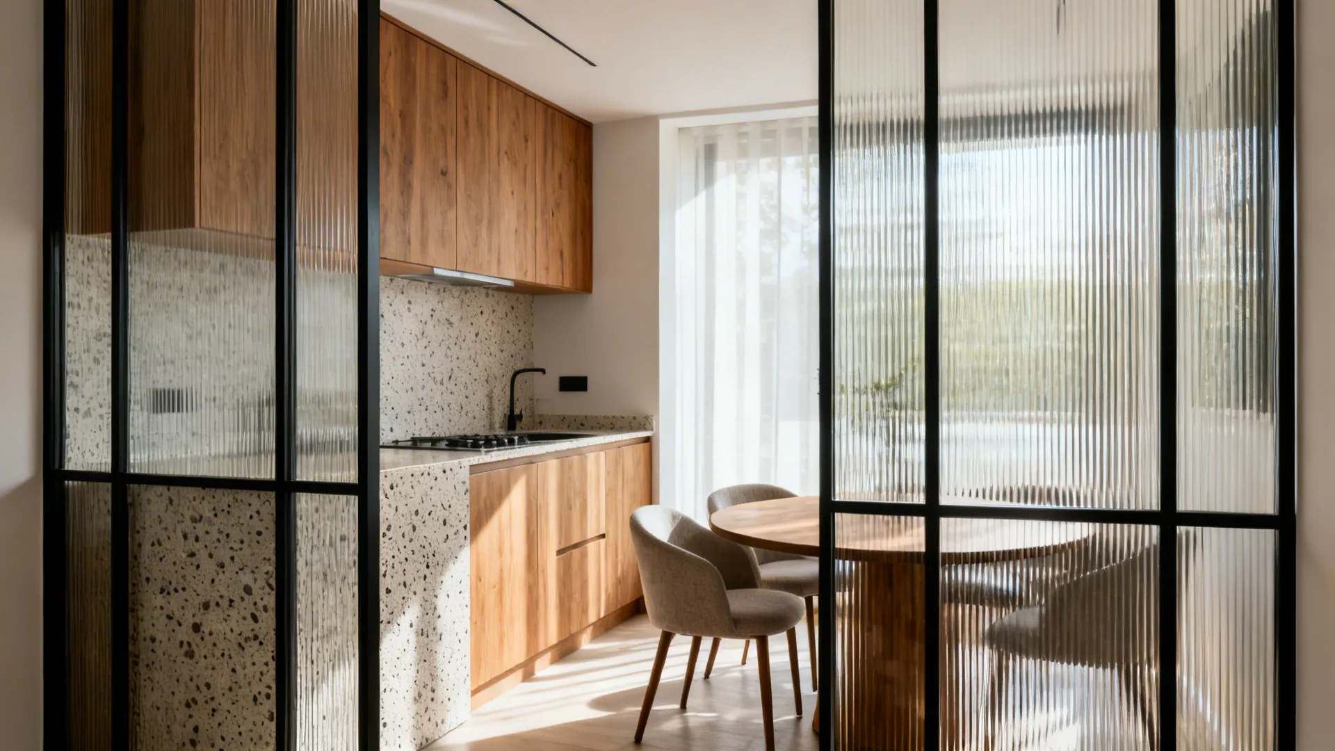 Framed Glass Screens for Airy Zoning