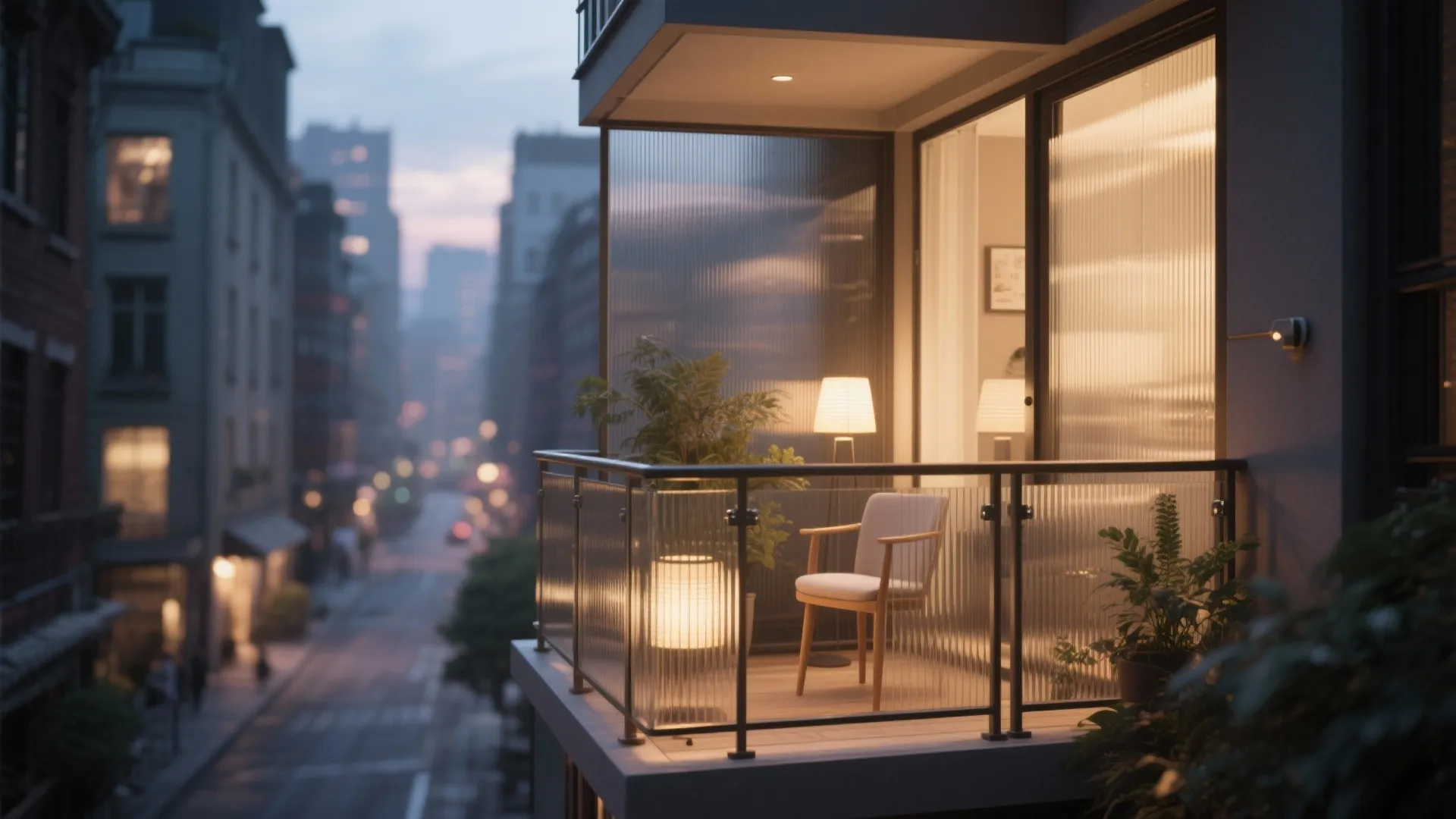 Frosted or Reeded Glass for Soft Privacy