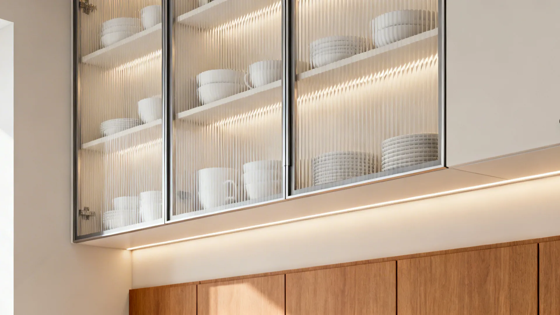 Glass uppers for a lighter, airier top line