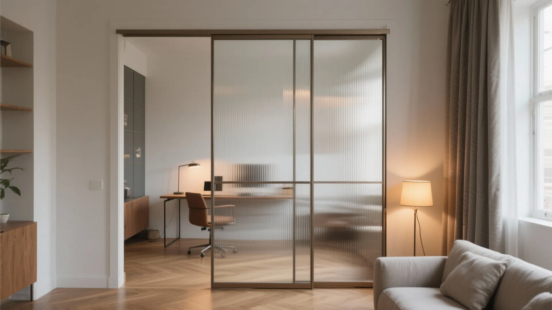 Reeded or Frosted Glass for Light + Privacy