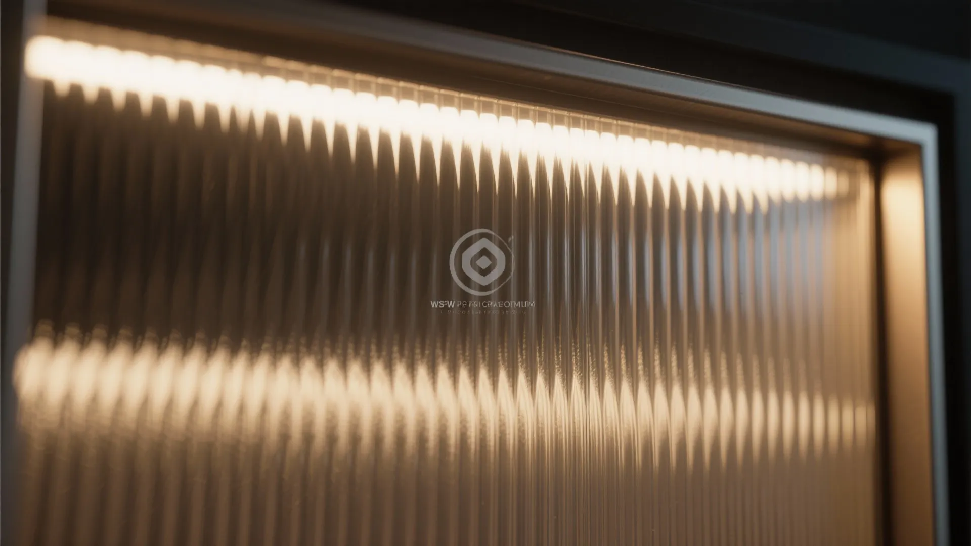 Backlit Reeded Glass Panels