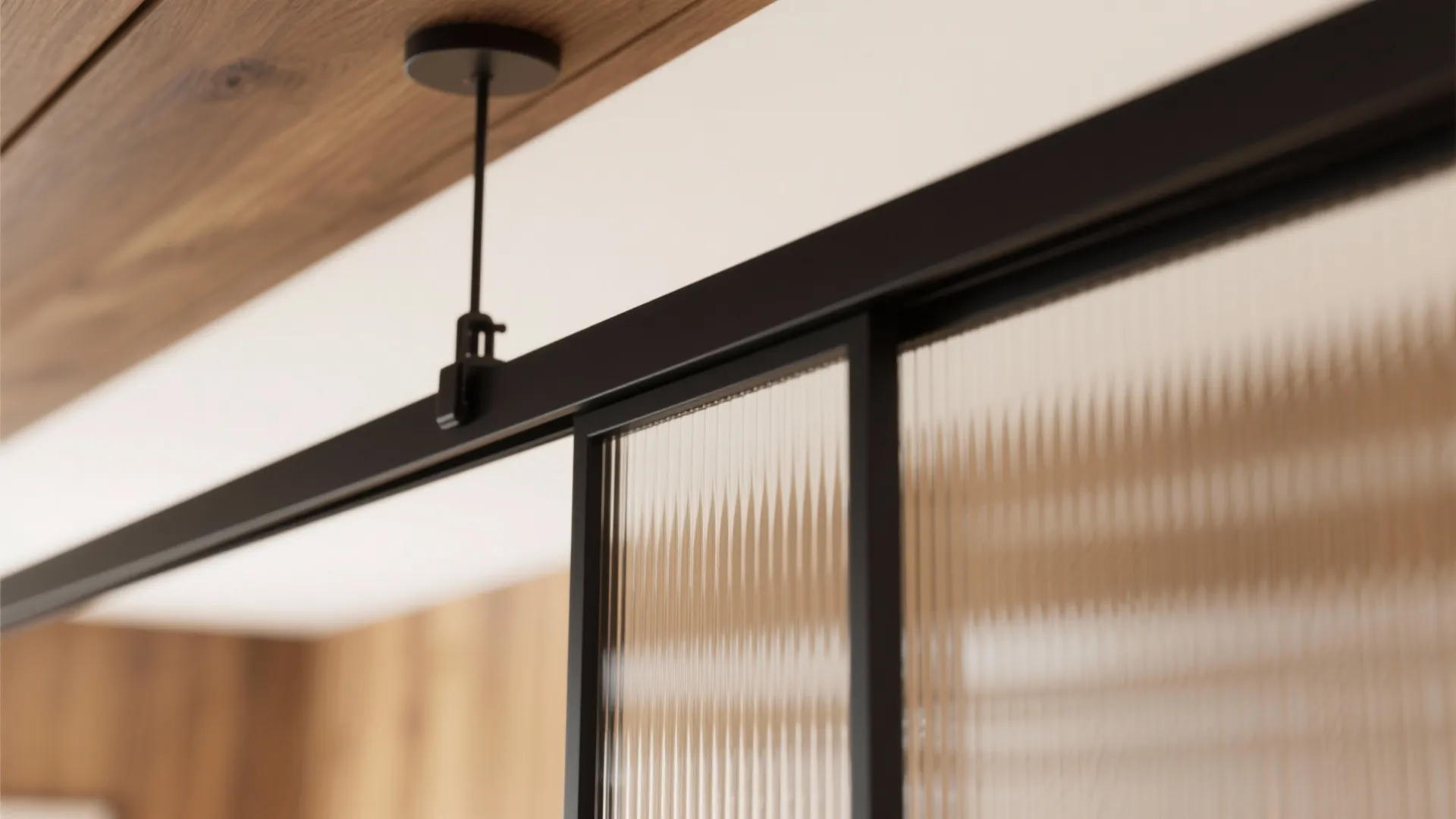 Semi-Open Living-Dining with a Sliding Glass Partition