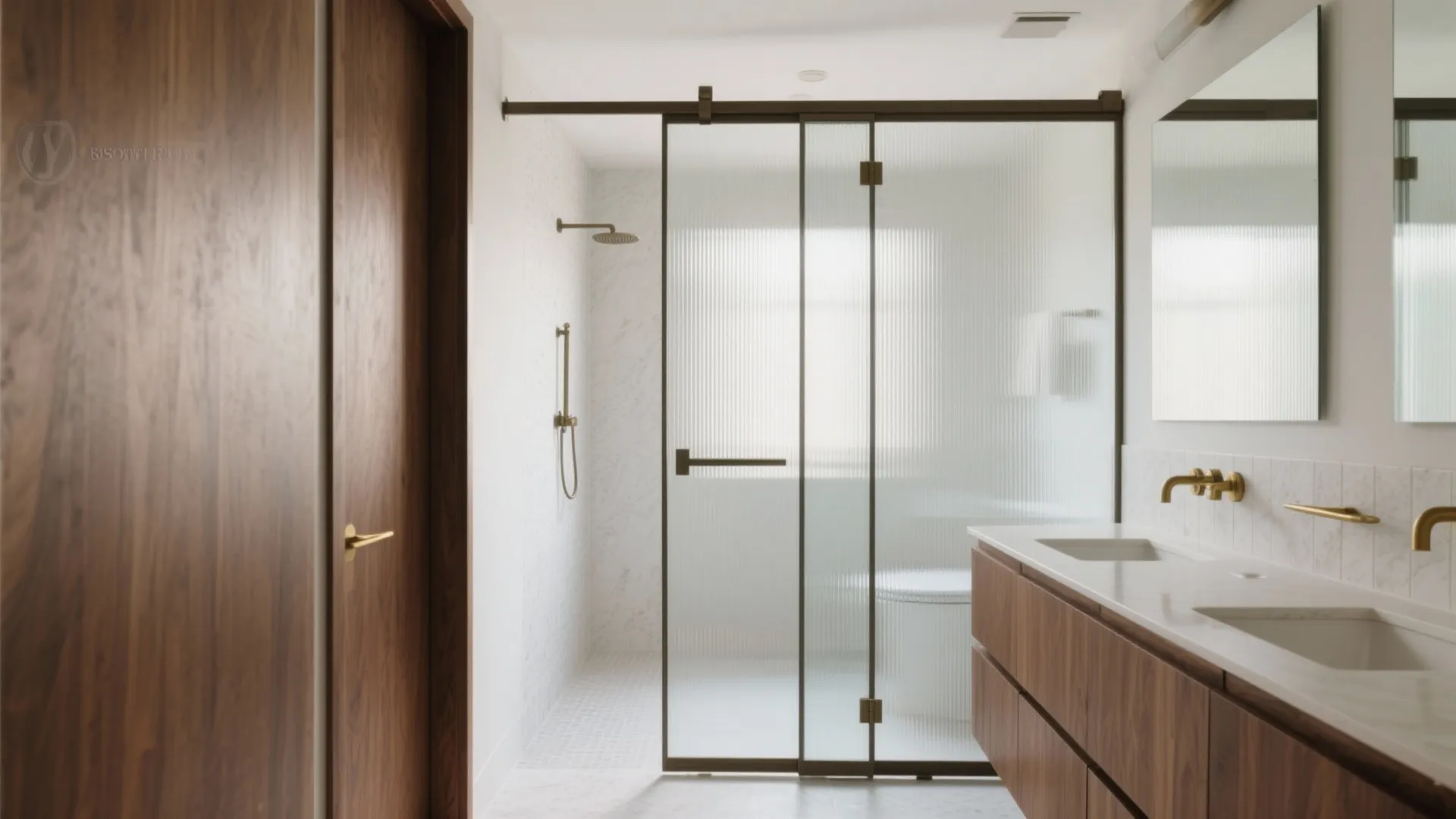 Reeded glass for cabinets and partitions