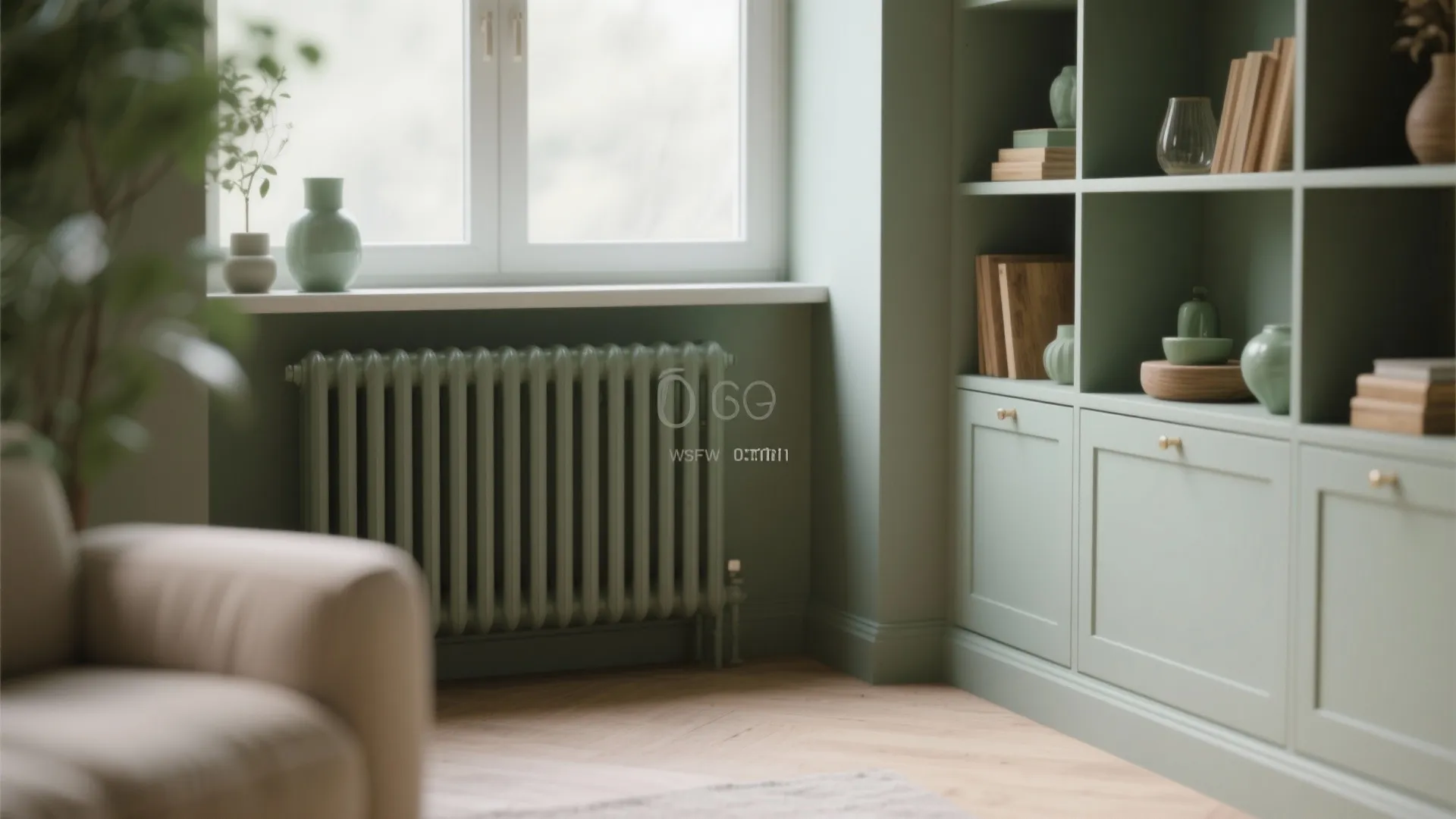 4. Refinish Built-Ins with Matte Spray Paint